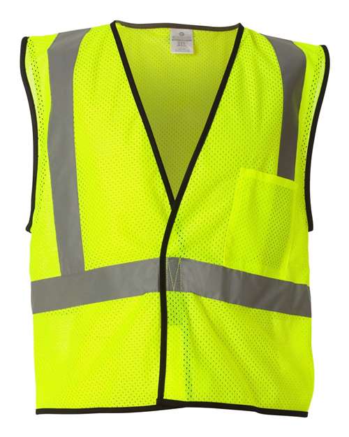 Unisex Economy Single Pocket Hook-and-Loop Mesh Vest - 1193-1194