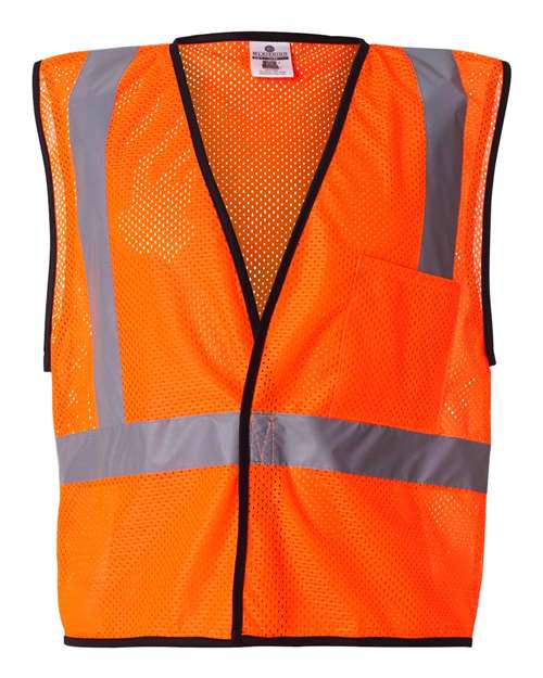 Unisex Economy Single Pocket Hook-and-Loop Mesh Vest - 1193-1194