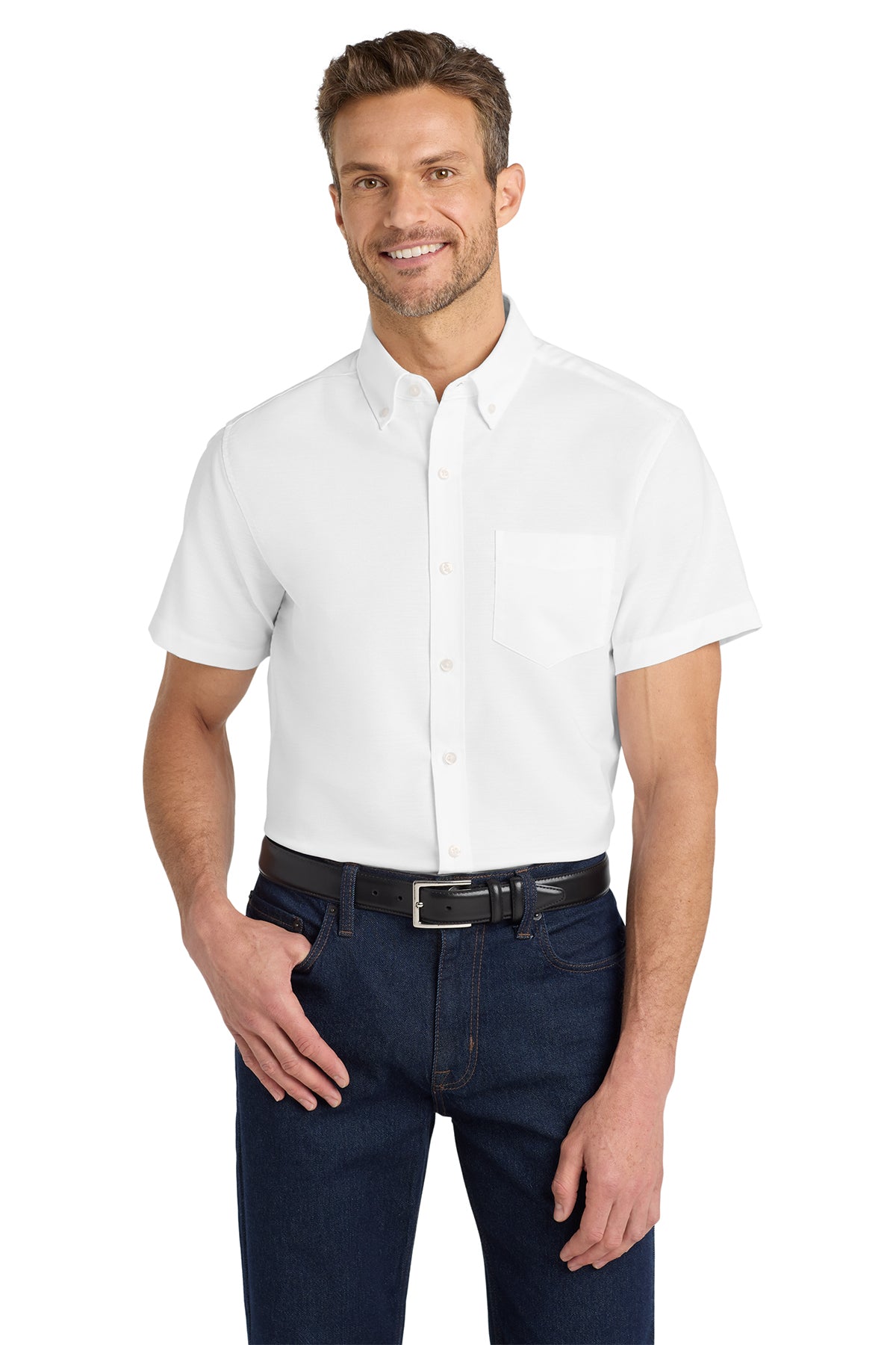 S659 - Port Authority® Short Sleeve SuperPro™ Oxford Shirt - SUPERVISORS ONLY