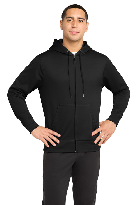 Sport-Tek® Sport-Wick® Fleece Full-Zip Hooded Jacket - ST238 - TEMP
