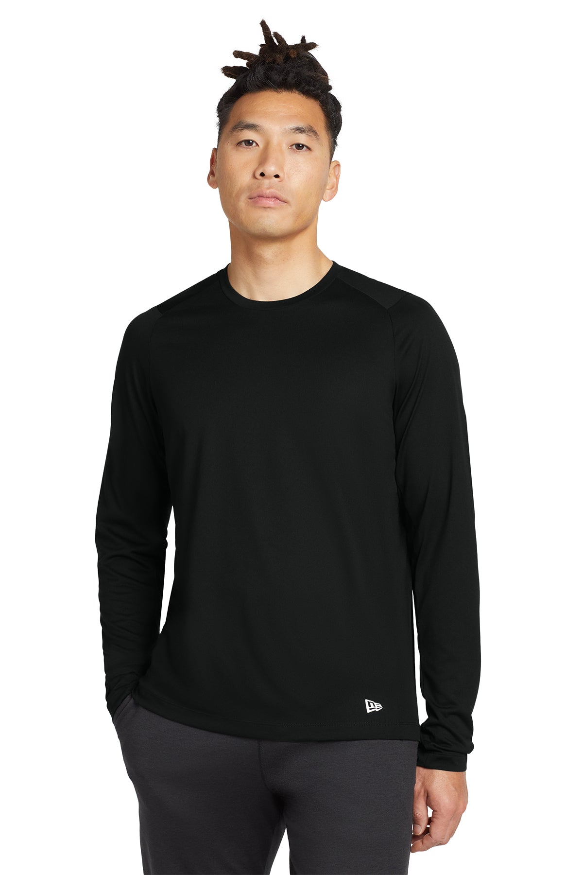 New Era® Series Performance Long Sleeve Crew Tee - NEA201 - TEMP