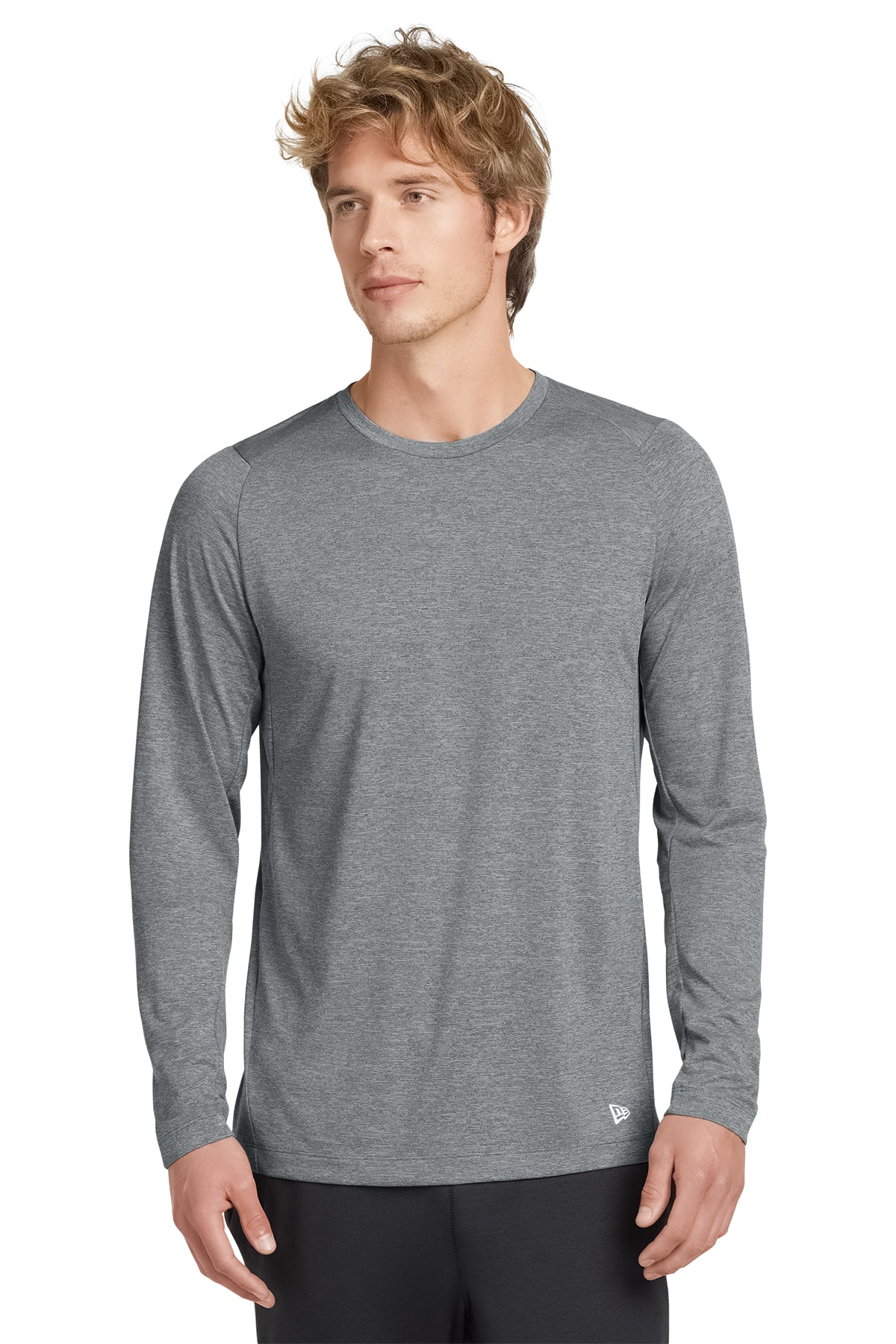 New Era® Series Performance Long Sleeve Crew Tee - NEA201 - TEMP