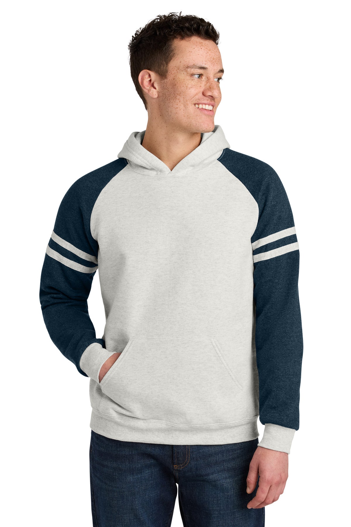 Jerzees ®  Unisex NuBlend ®  Varsity Colorblock Hooded Sweatshirt 97C