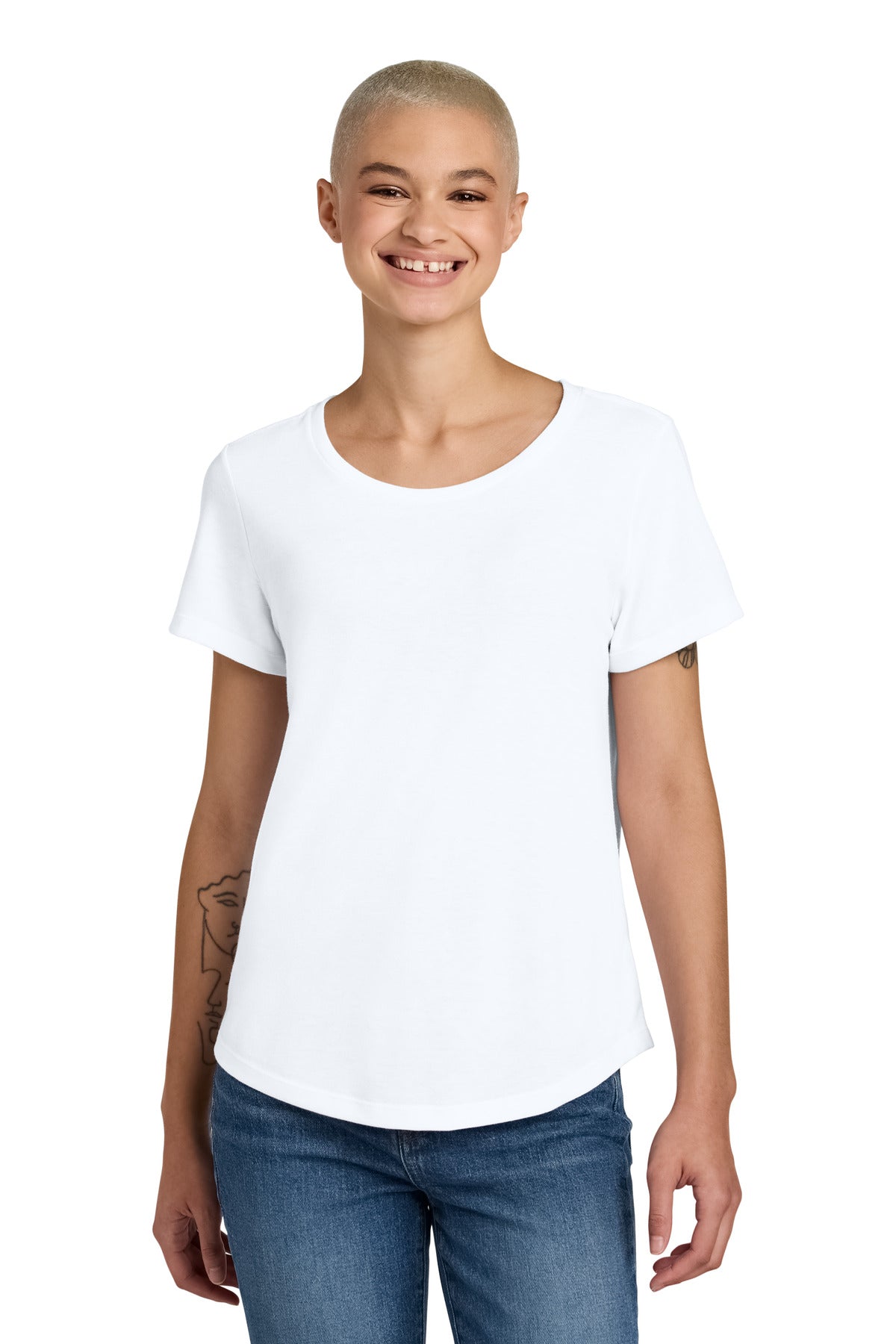 Allmade ®  Women's Relaxed Tri-Blend Scoop Neck Tee AL2015