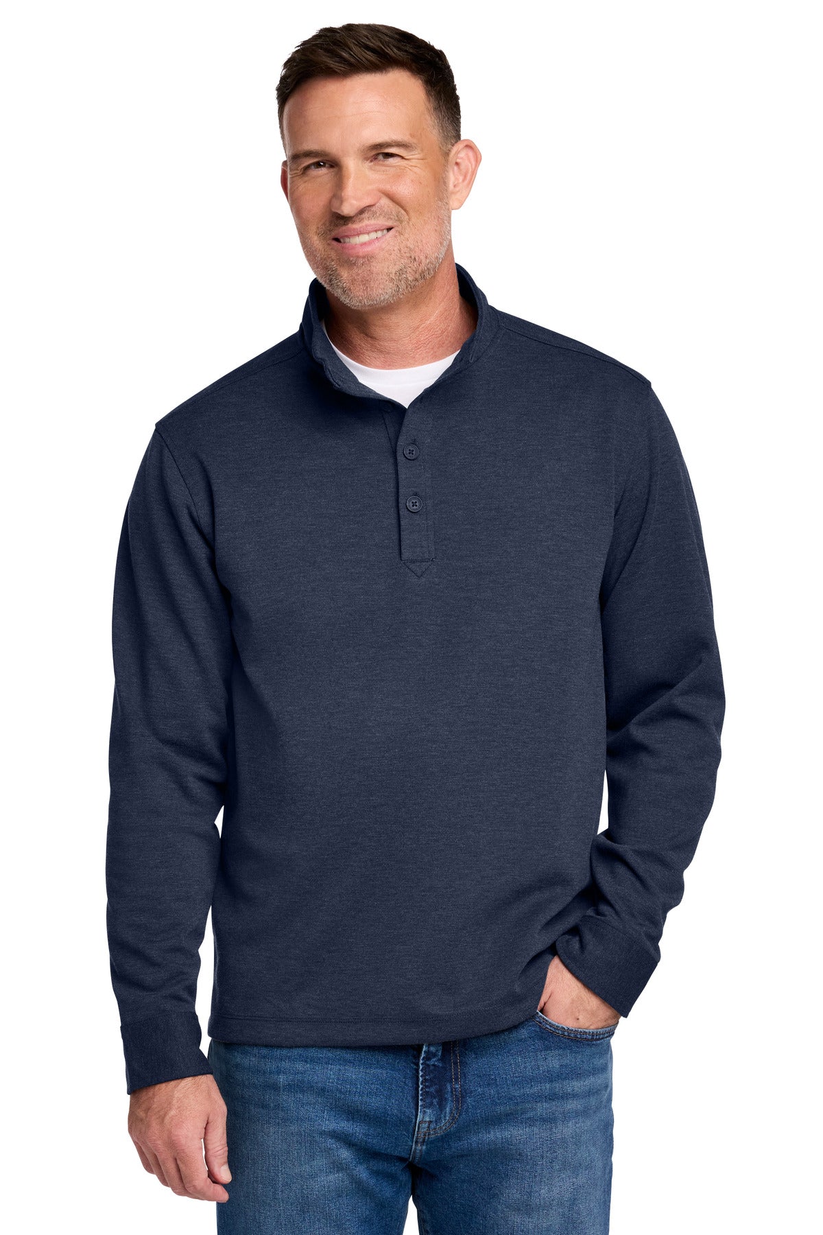 Brooks Brothers ®  Mid-Layer Stretch 1/2-Button BB18202