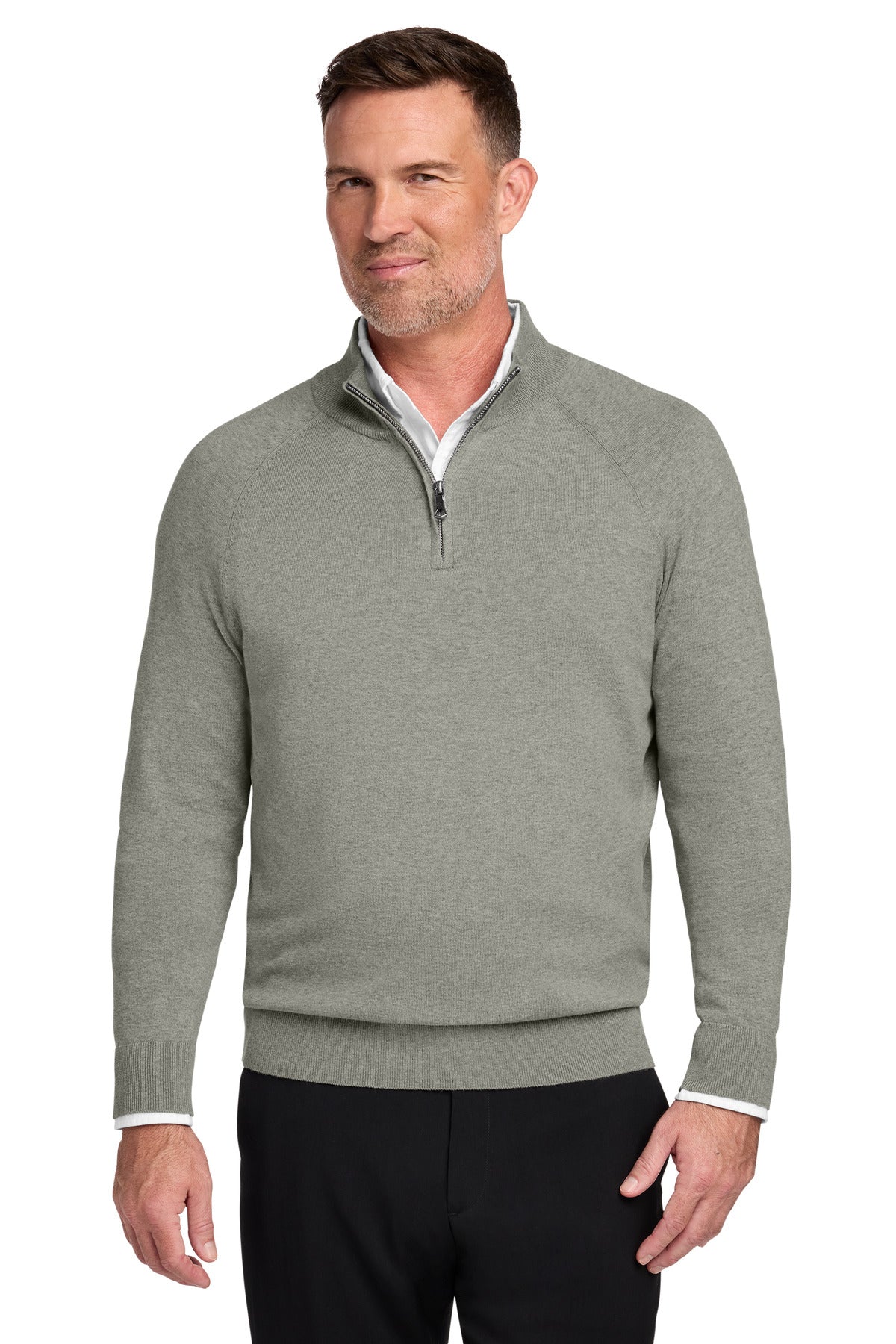 Brooks Brothers ®  Cotton Stretch 1/4-Zip Sweater BB18402