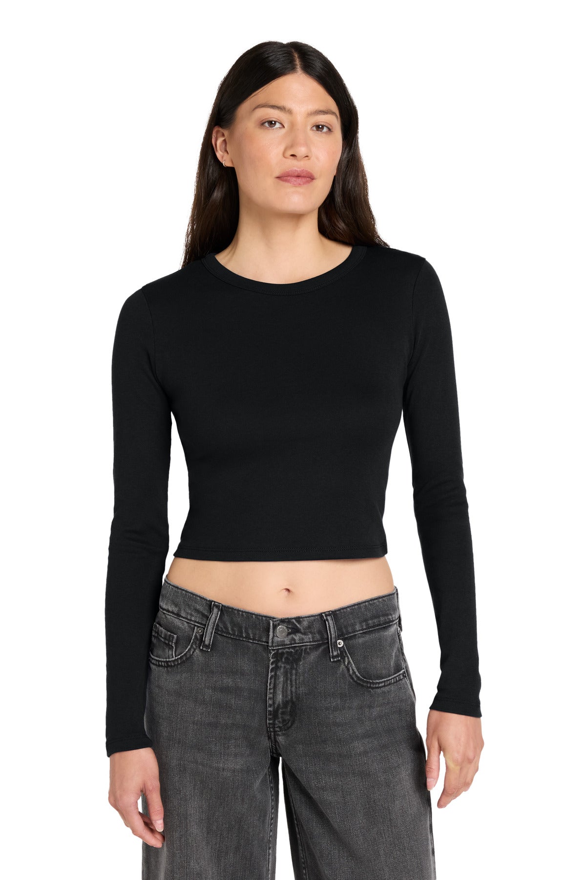 BELLA+CANVAS ®  Women's Micro Rib Long Sleeve Baby Tee BC1501