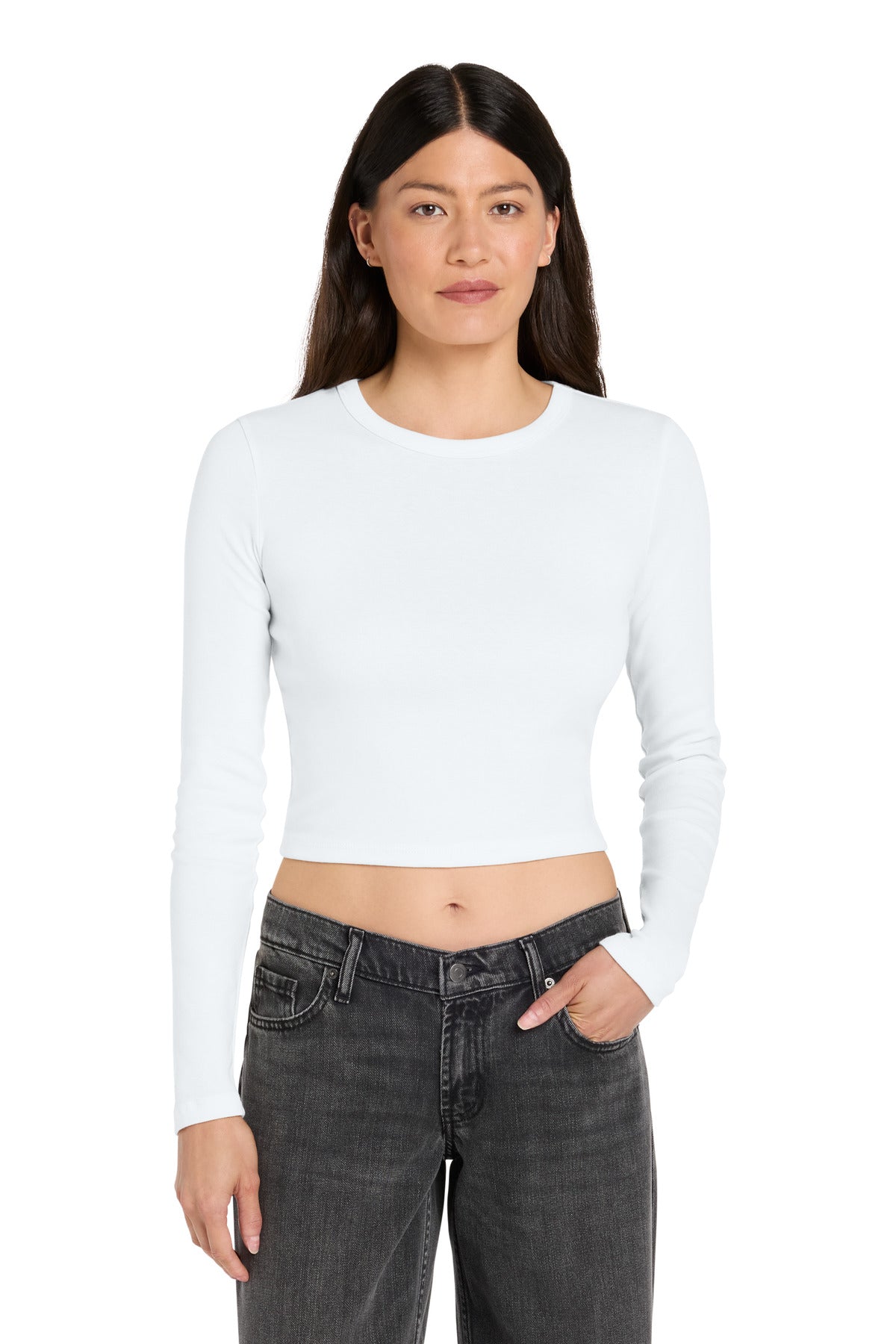 BELLA+CANVAS ®  Women's Micro Rib Long Sleeve Baby Tee BC1501