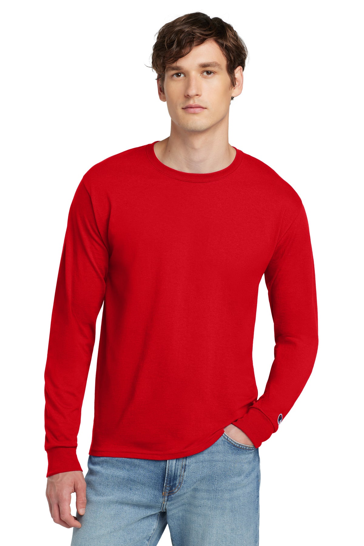 Champion  ®  Heritage 5.2-Oz. Jersey Long Sleeve Tee CC8C