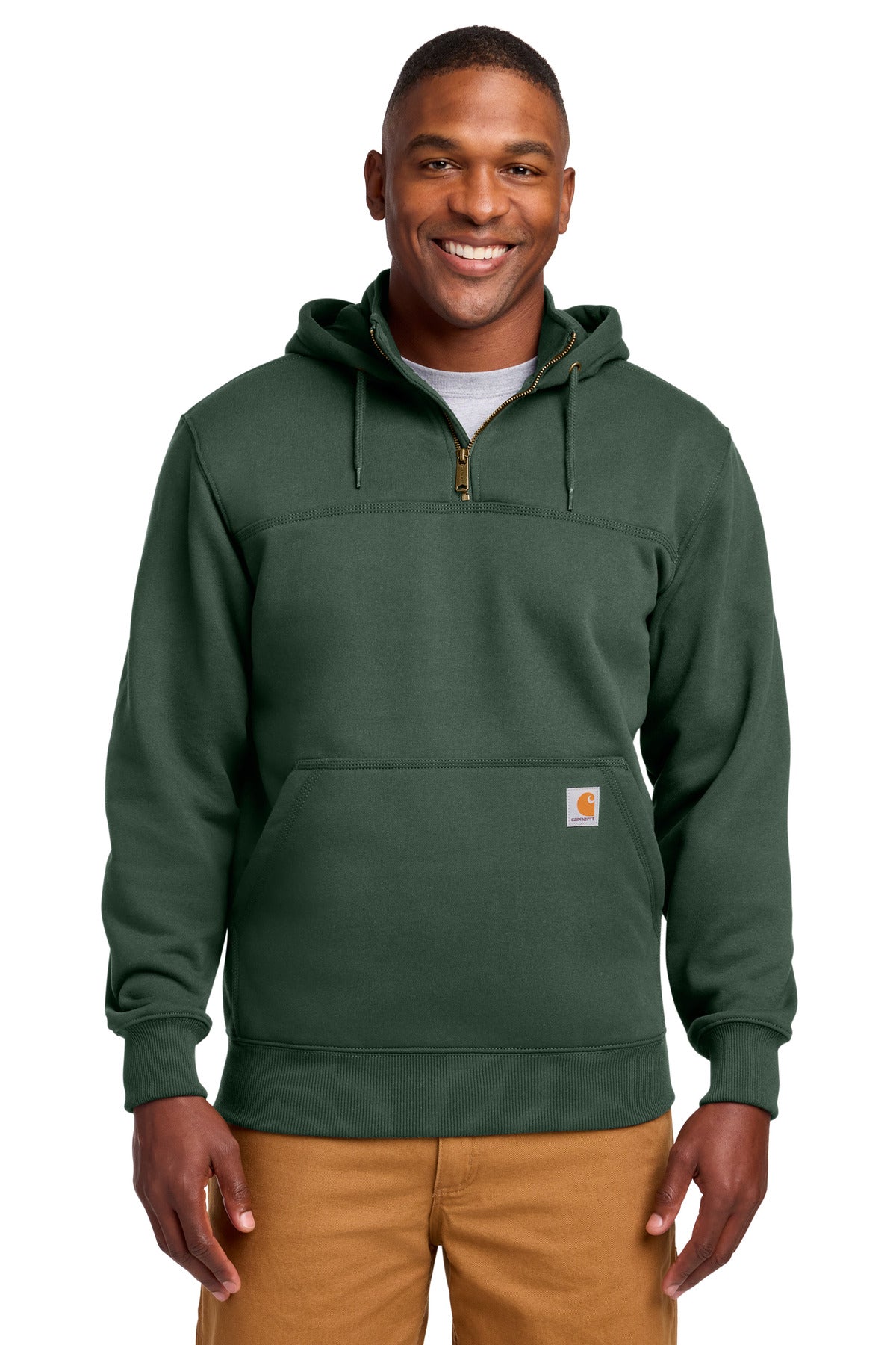 Carhartt  ®  Rain Defender  ®  Paxton Heavyweight Hooded Zip Mock Sweatshirt. CT100617