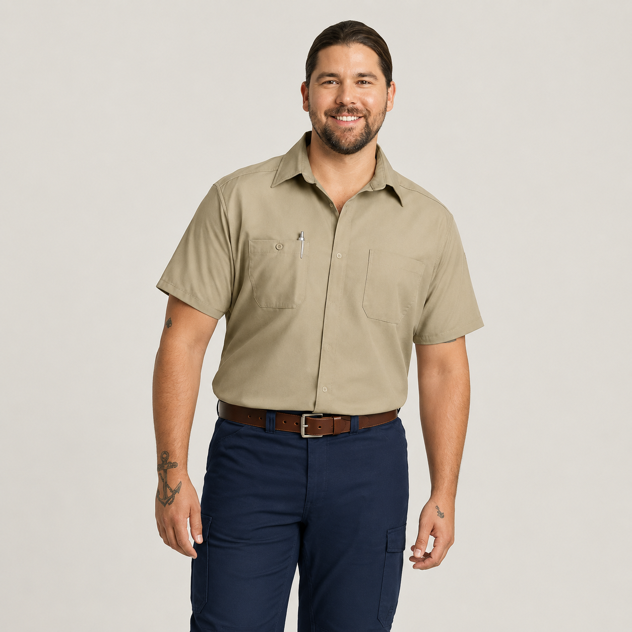 Men's Short Sleeve Pro Airflow Work Shirt  - SP4A