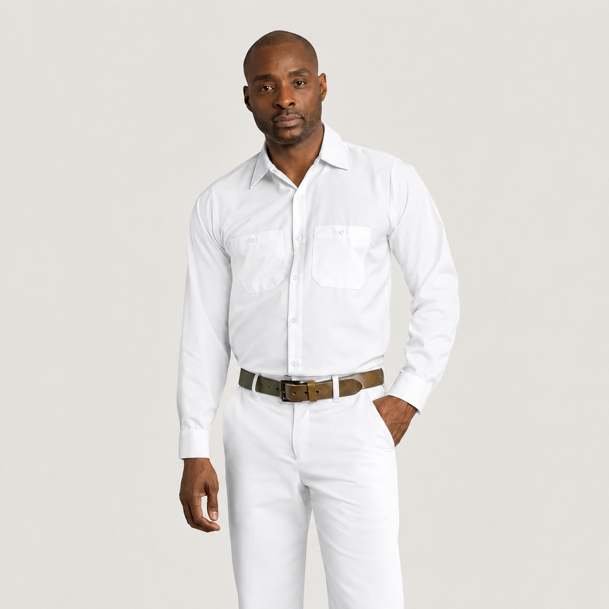 Men's Long Sleeve Industrial Work Shirt - SP14 - TEMP