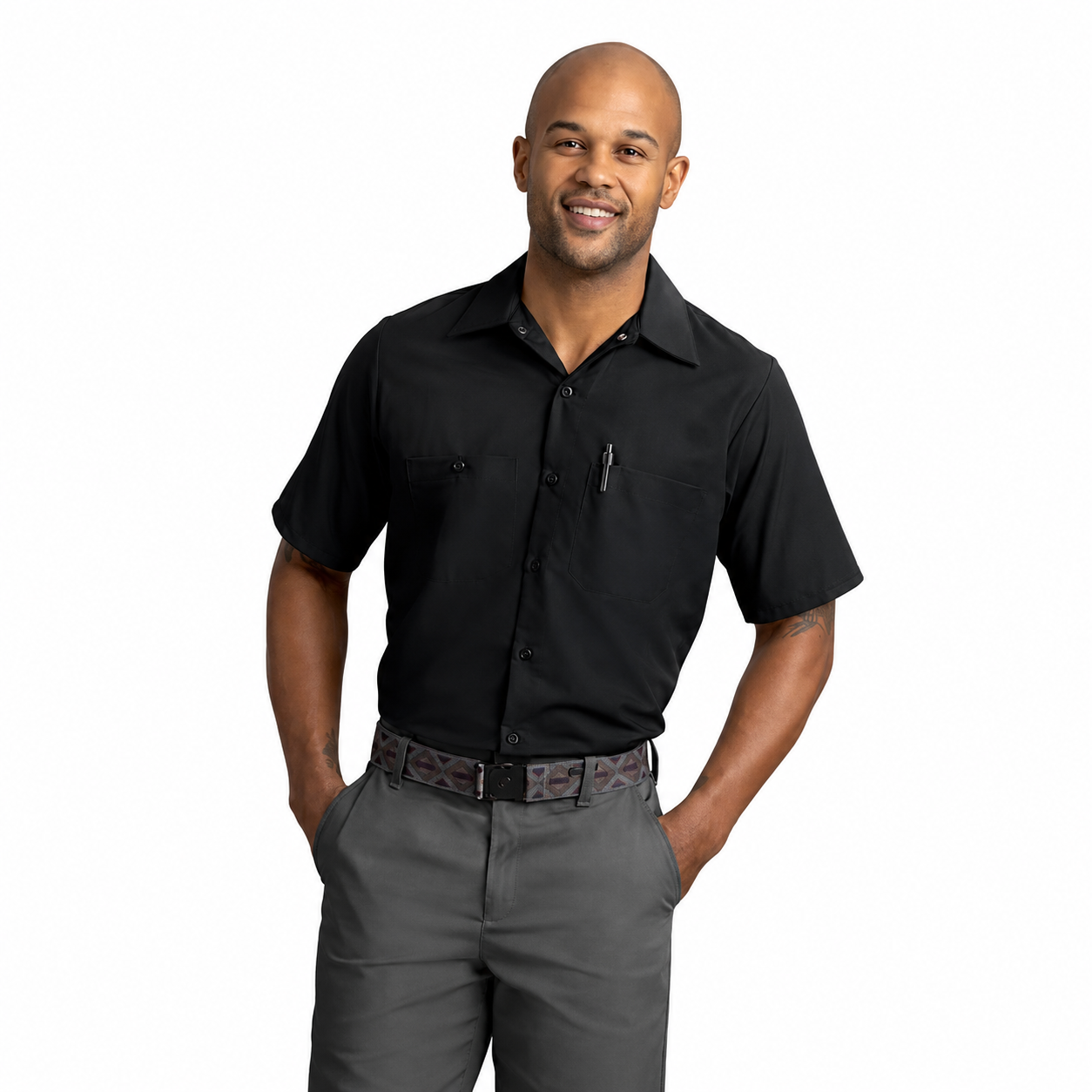Men's Short Sleeve Industrial Work Shirt - SP24 - TEMP