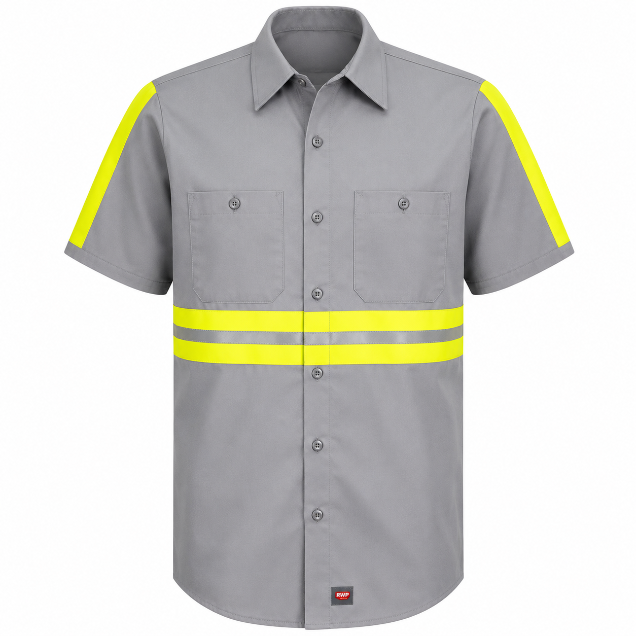 Short Sleeve Enhanced Visibility Industrial Work Shirt