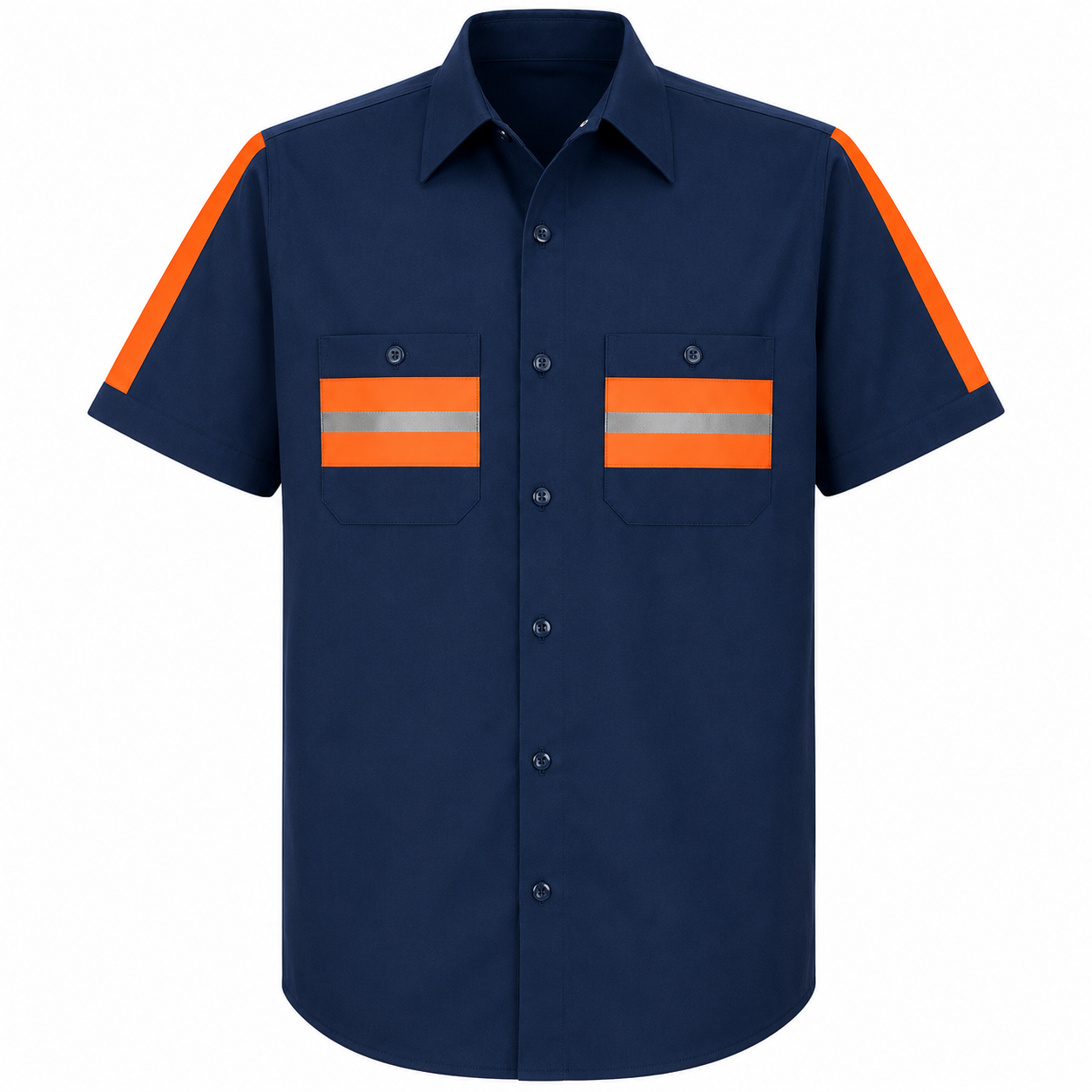Short Sleeve Enhanced Visibility Industrial Work Shirt