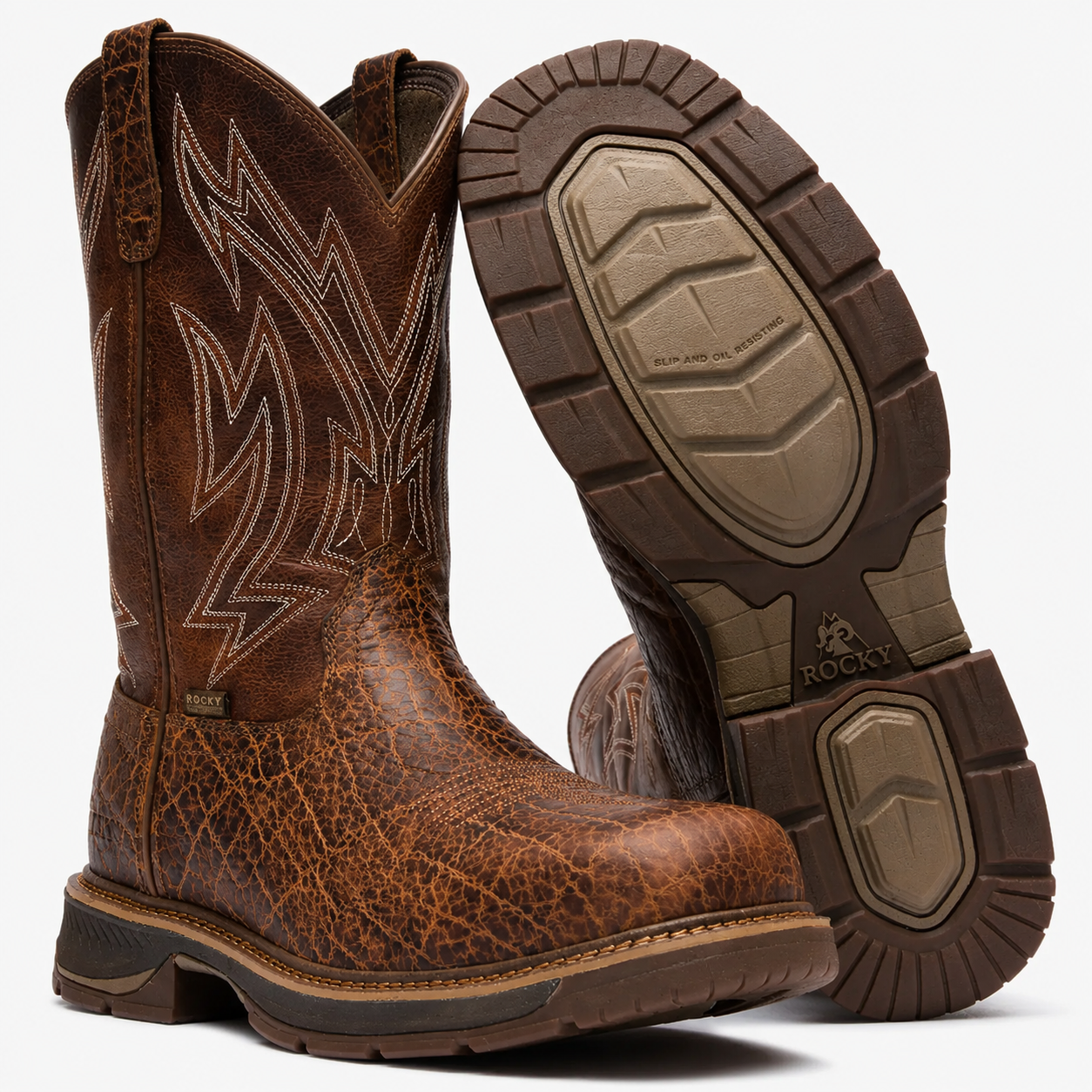 Rocky Ride LTE Carbon Toe Western Boot - RKW0475