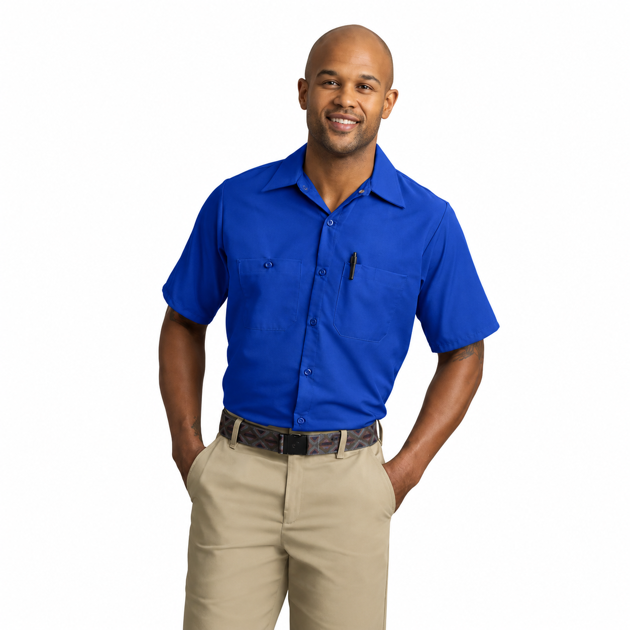 Men's Short Sleeve Industrial Work Shirt - SP24 - TEMP