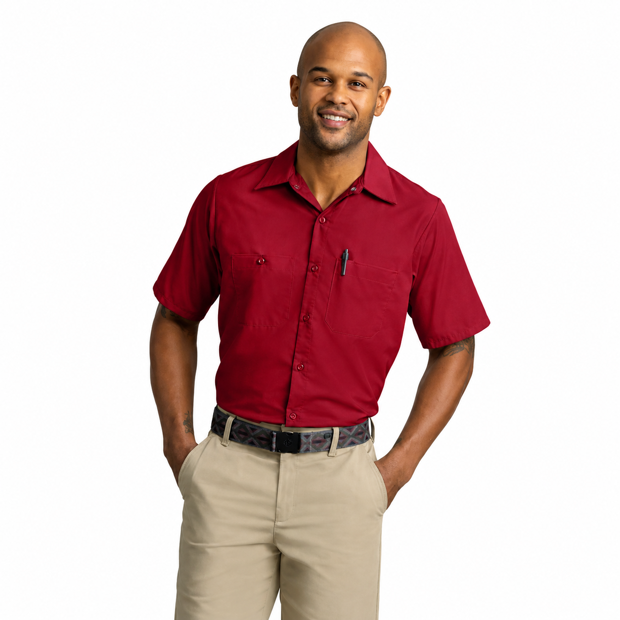 Men's Short Sleeve Industrial Work Shirt - SP24 - TEMP