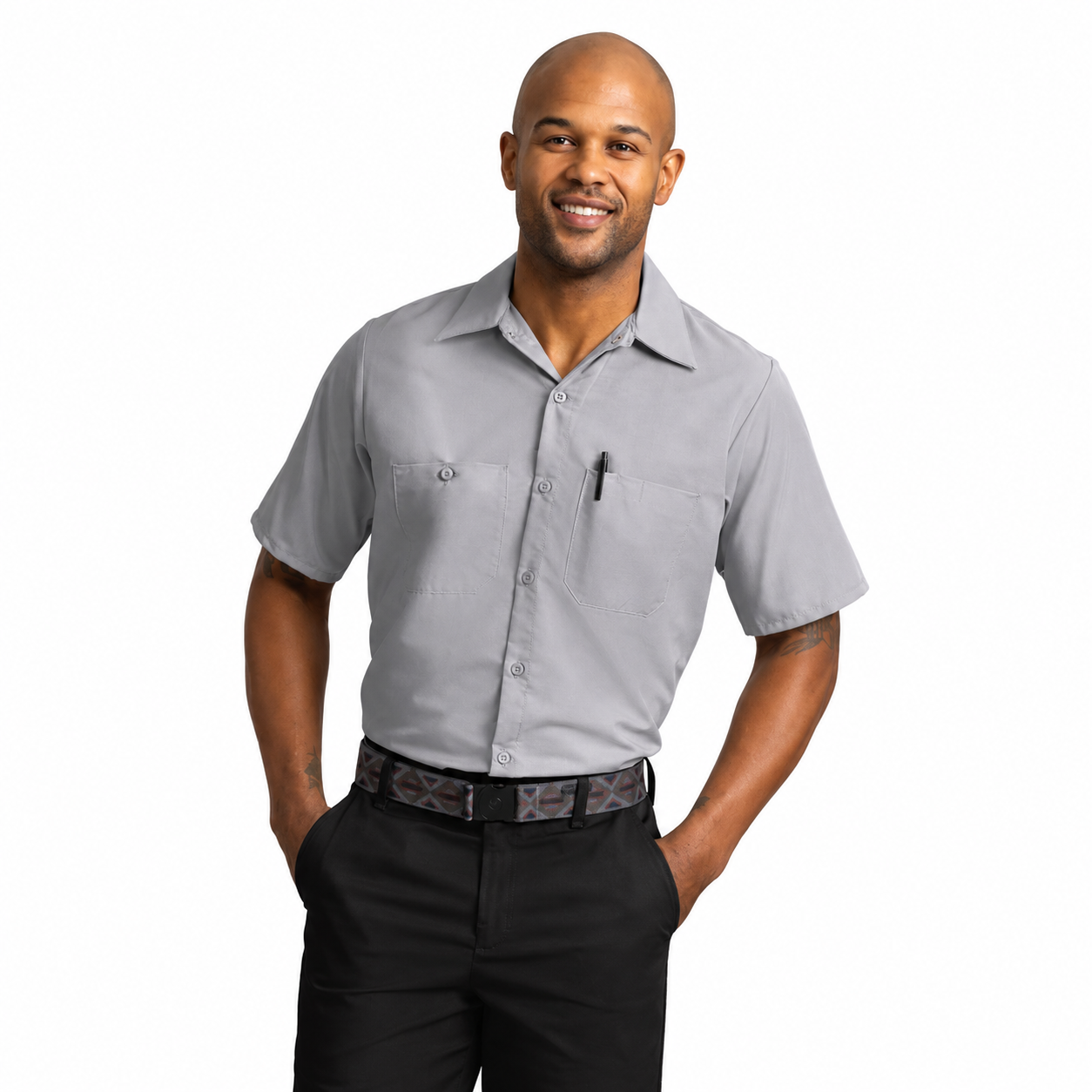Men's Short Sleeve Industrial Work Shirt - SP24 - TEMP