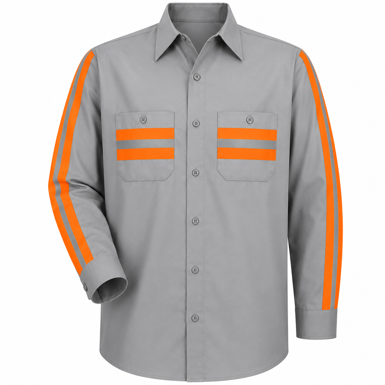 Long Sleeve Enhanced Visibility Industrial Work Shirt