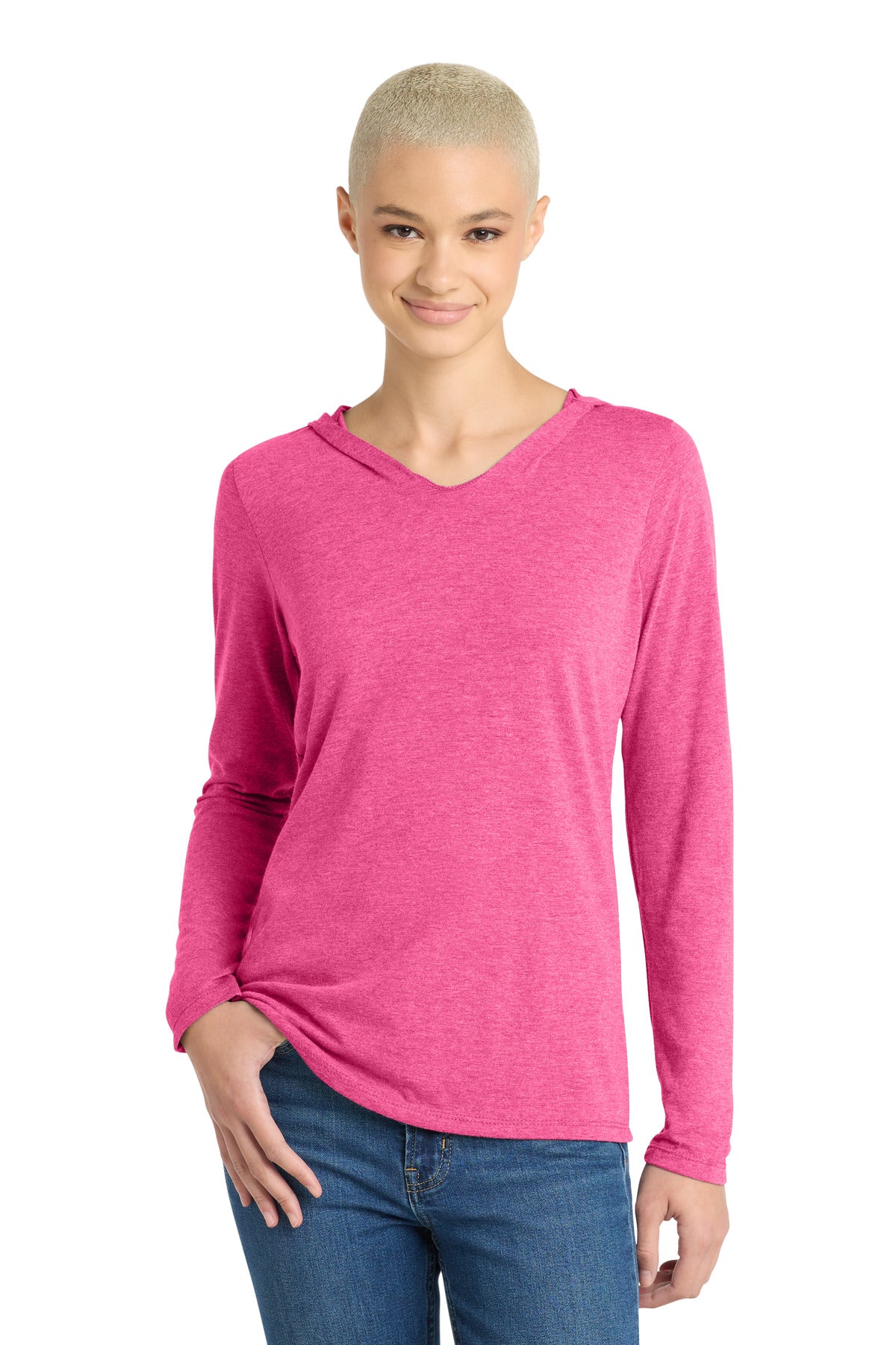 District ®  Women's Perfect Tri ®  Long Sleeve Hoodie. DM139L