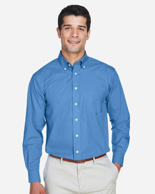 D620 - Men's Crown Collection® Broadcloth Woven Dress Shirt - FIXED ROUTE ONLY