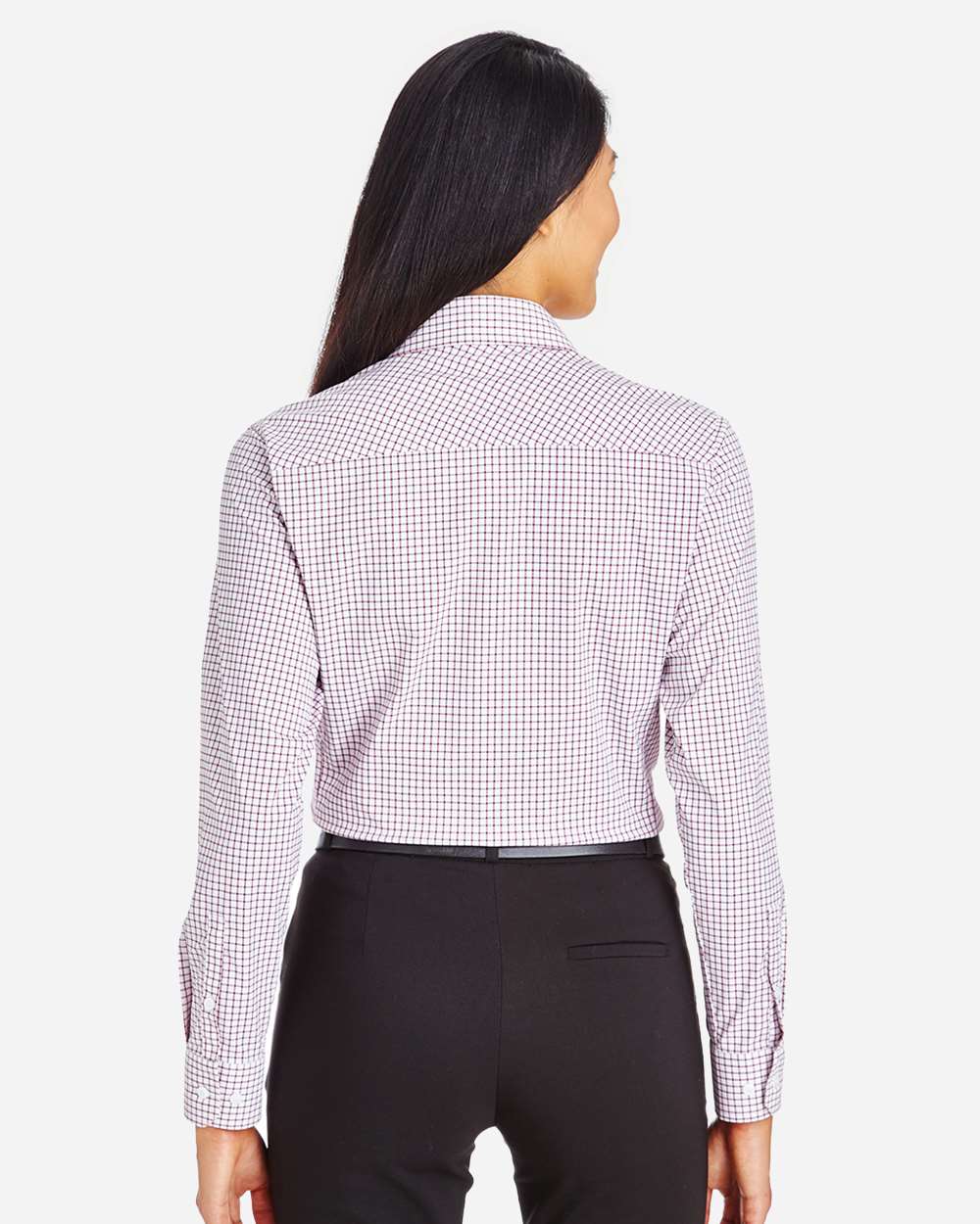 DG540W - Women's CrownLux Performance® Micro Windowpane Woven Dress Shirt - SUPERVISORS ONLY