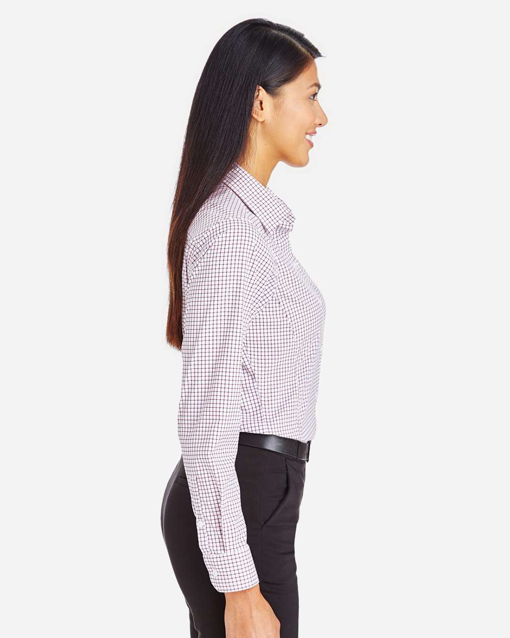DG540W - Women's CrownLux Performance® Micro Windowpane Woven Dress Shirt - SUPERVISORS ONLY