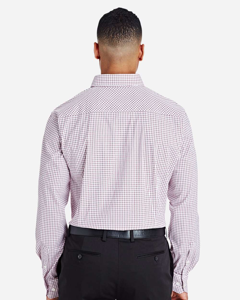 DG540 - Men's CrownLux Performance® Micro Windowpane Woven Dress Shirt - SUPERVISORS ONLY