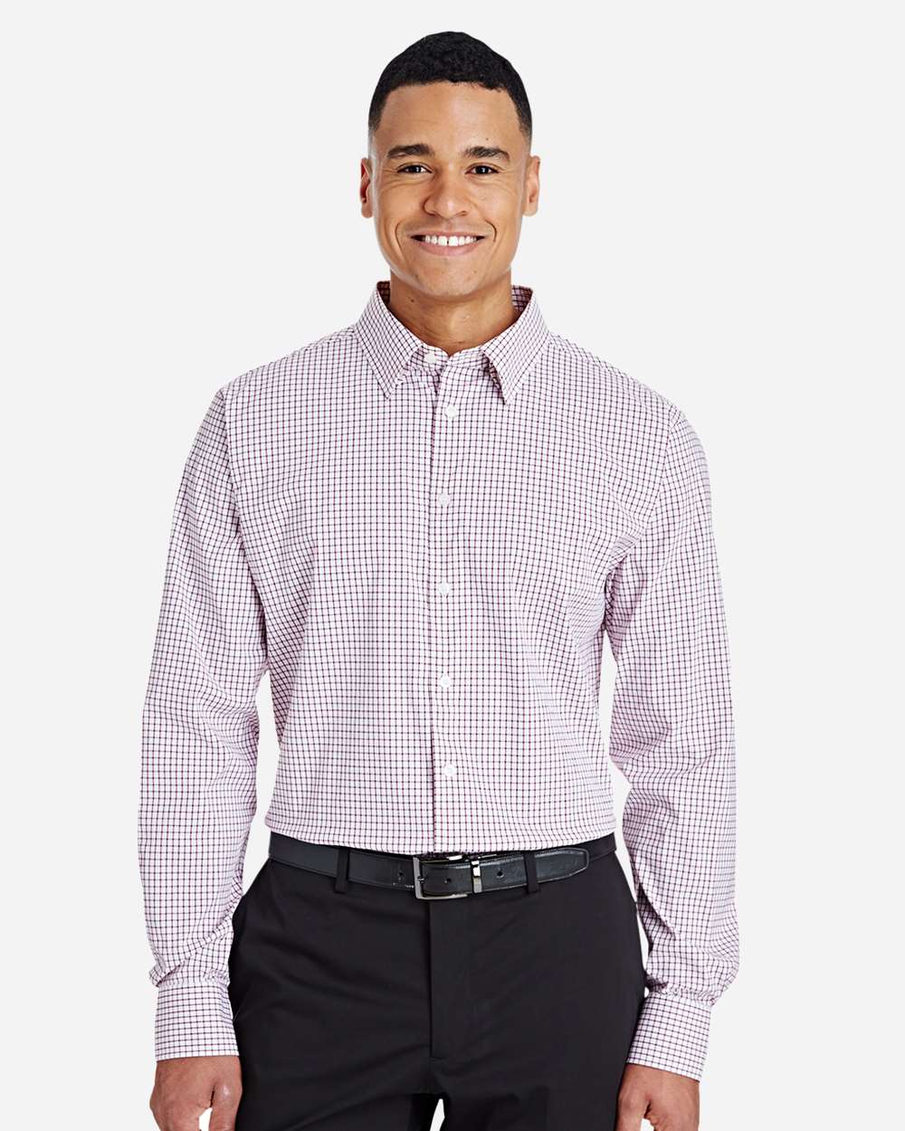 DG540 - Men's CrownLux Performance® Micro Windowpane Woven Dress Shirt - SUPERVISORS ONLY