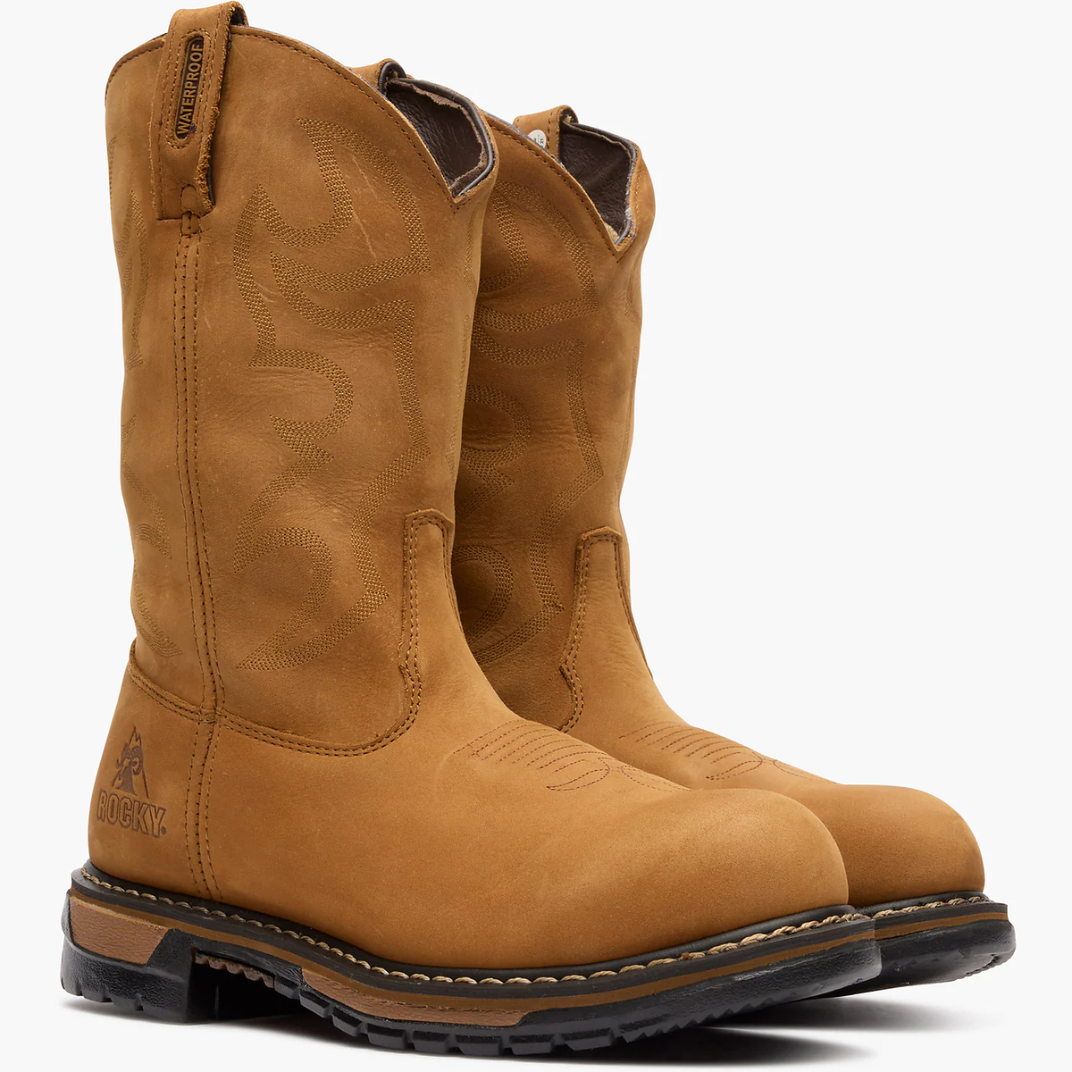Rocky Original Ride Branson Steel Toe Waterproof Western Boots - FQ0002809