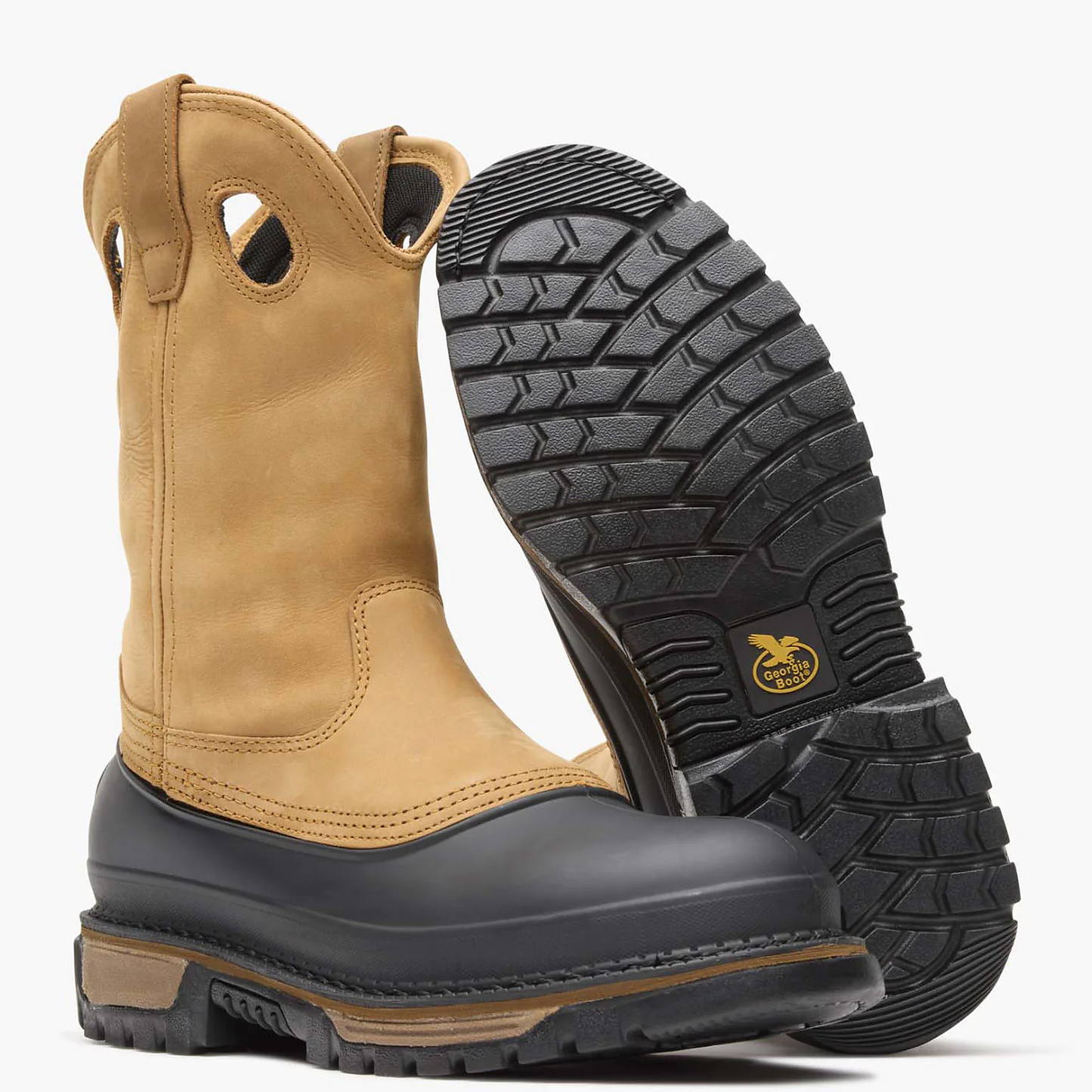 Georgia Boot Muddog Steel Toe Waterproof Wellington - G5594