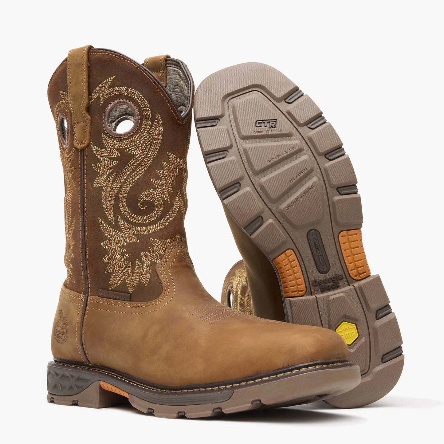Georgia Boot Carbo-Tec FLX Alloy Toe Waterproof Pull-on Work Boot - GB00621