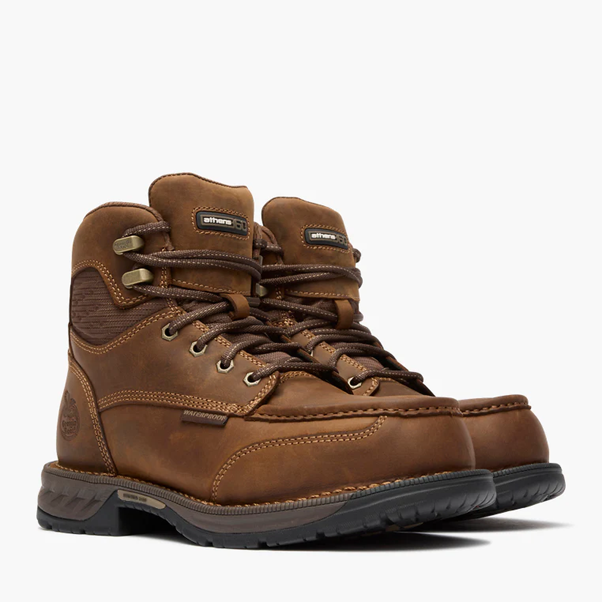 Georgia Boot Athens 360 6" Side-Zip Waterproof Nano Composite Toe Moc-Toe Work Boot - GB00737