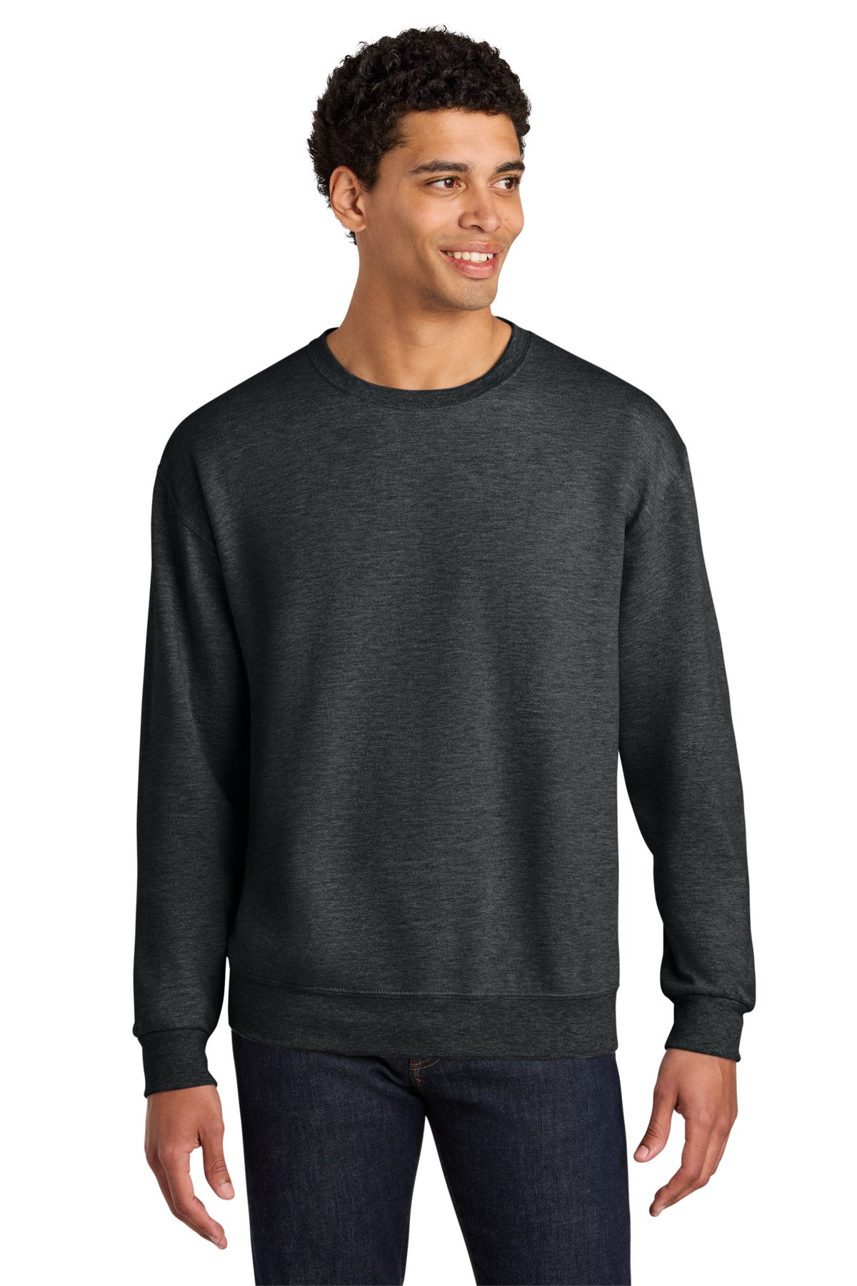Jerzees Ultimate ™  Unisex CVC Ring Spun Crewneck Sweatshirt IC48M