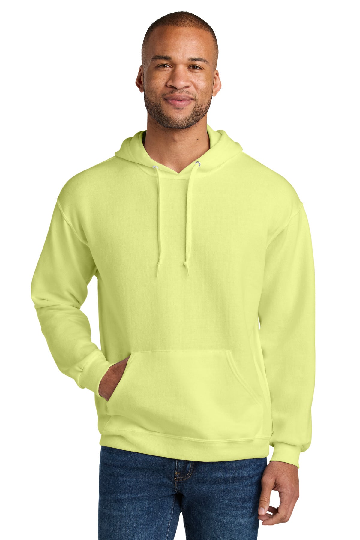 Jerzees Ultimate ™  Unisex CVC Ring Spun Hooded Sweatshirt IC49M