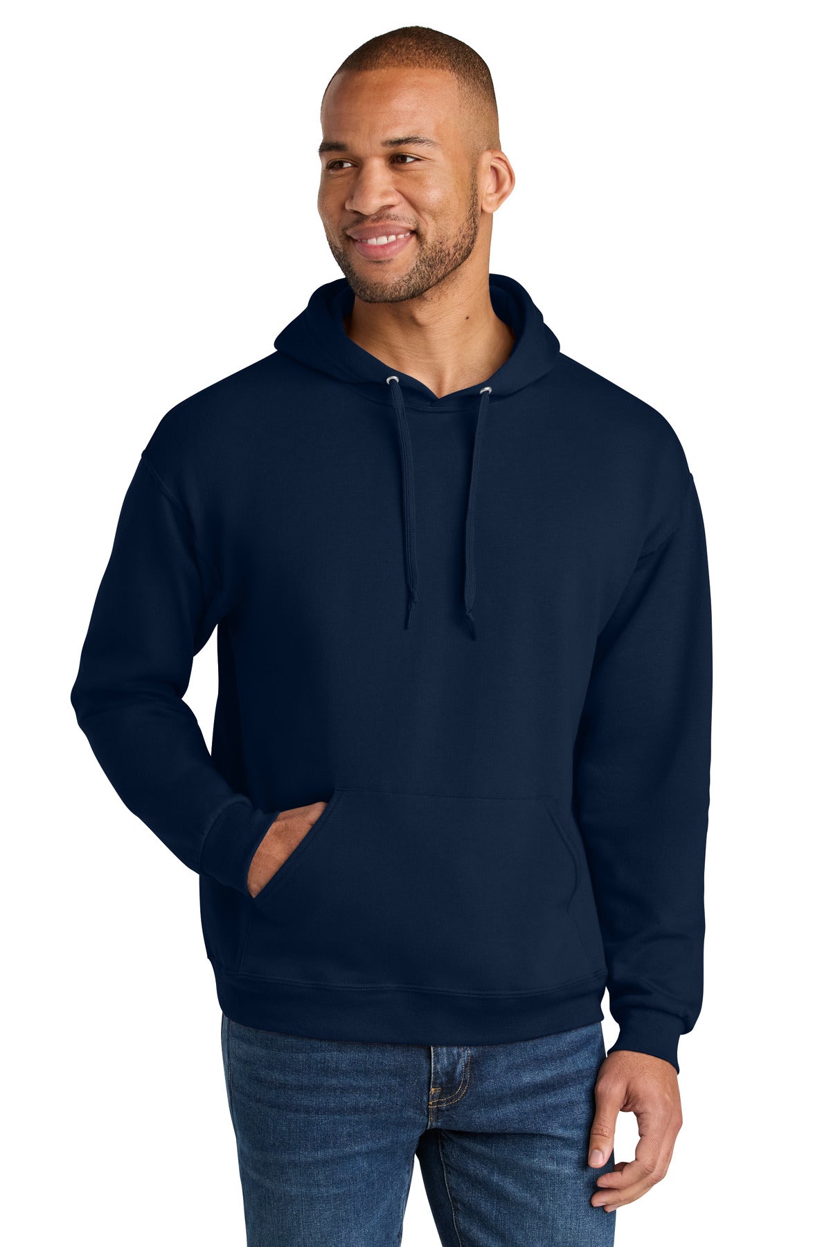 Jerzees Ultimate ™  Unisex CVC Ring Spun Hooded Sweatshirt IC49M