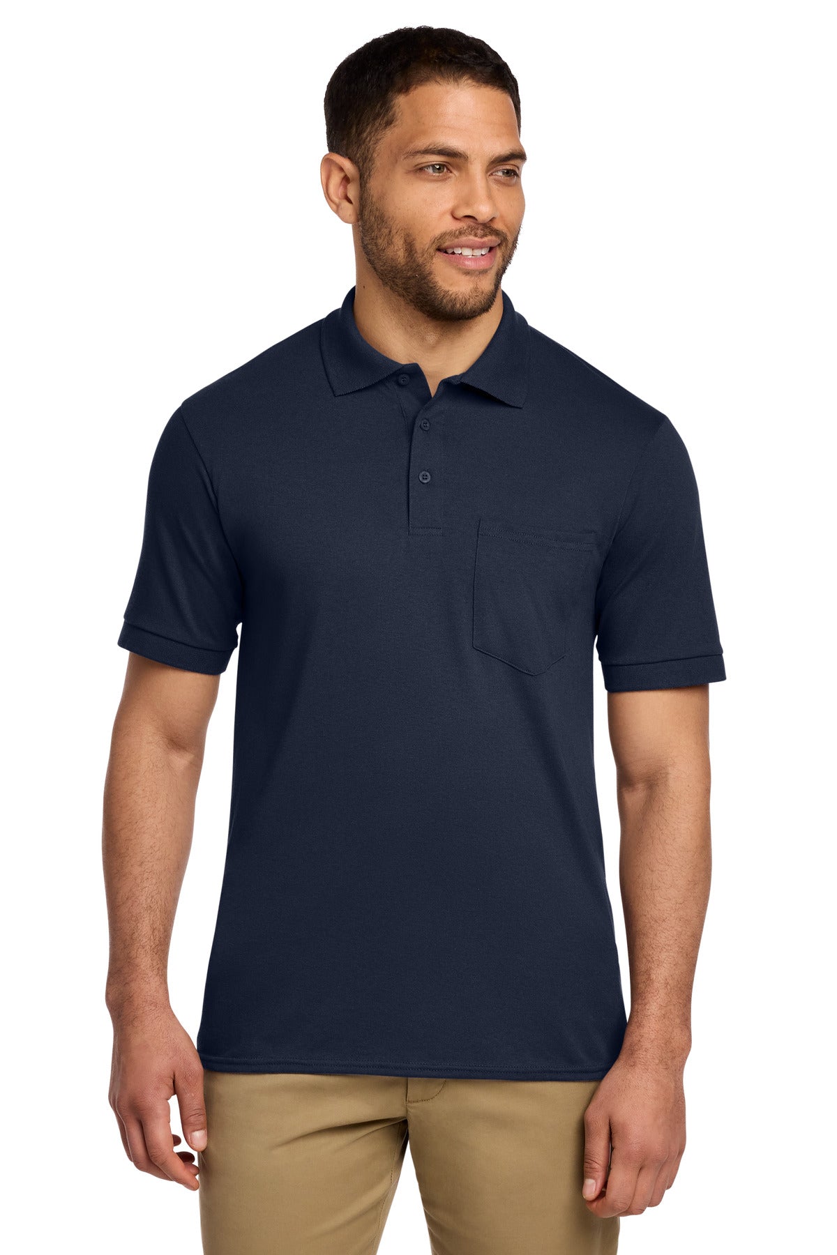 Port & Co ®  Core Blend Jersey Knit Pocket Polo. KP55P