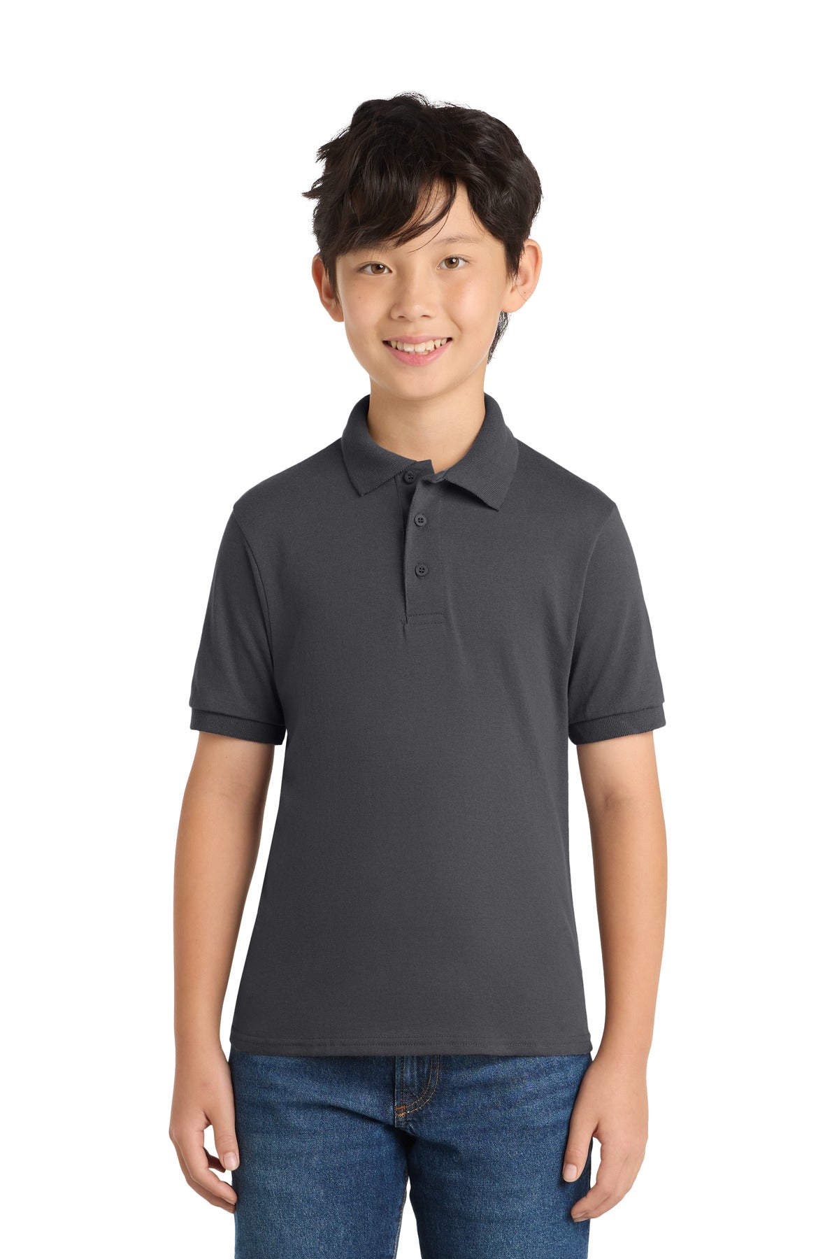 Port & Co ®  Youth Core Blend Jersey Knit Polo. KP55Y