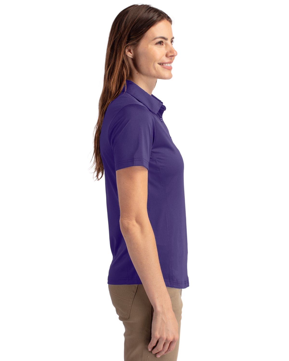 LCK00111 - Cutter & Buck Prospect Recycled Featherlight Stretch Womens Polo - PARA TRANSIT ONLY