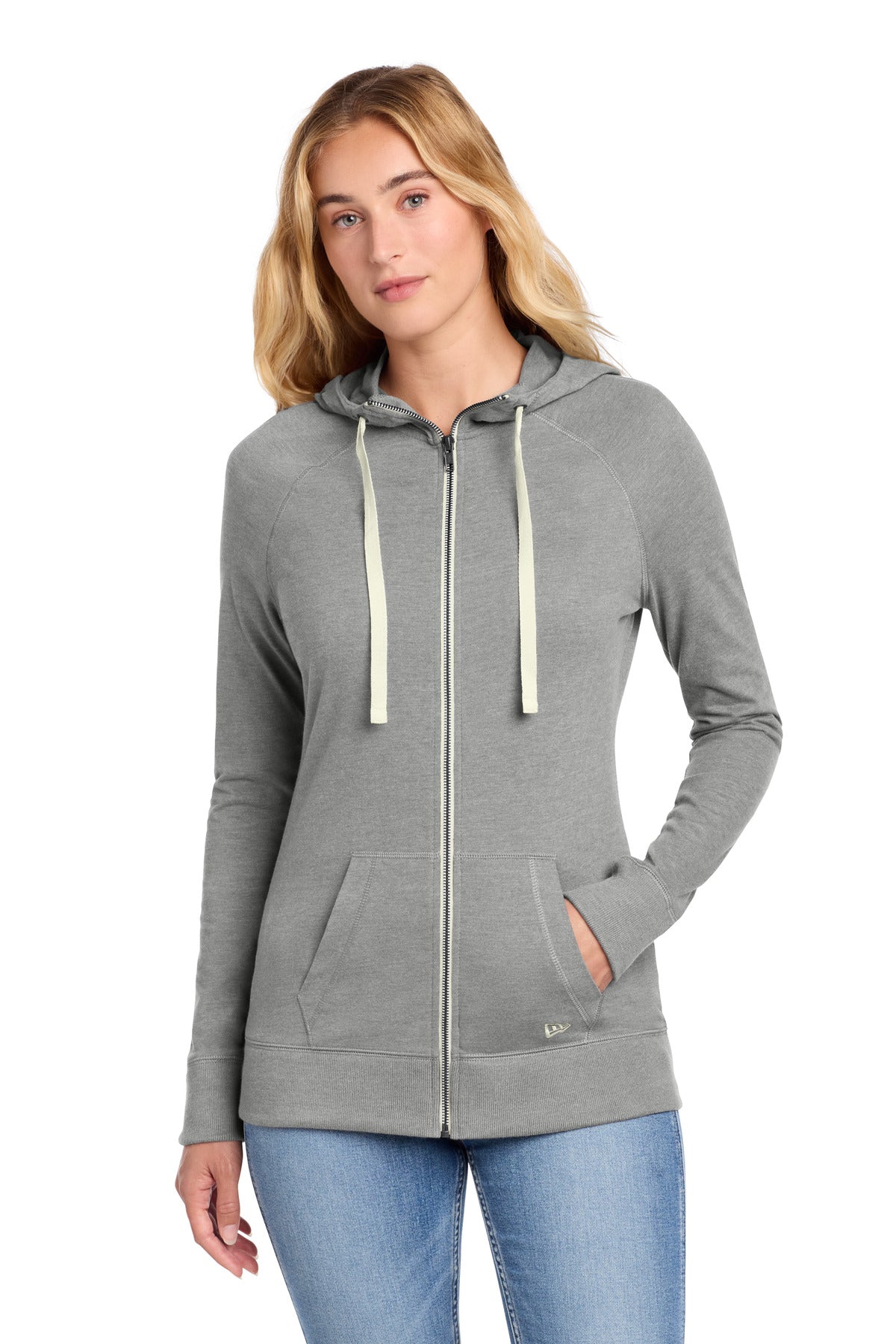 New Era ®  Women's Sueded Cotton Blend Full-Zip Hoodie. LNEA122