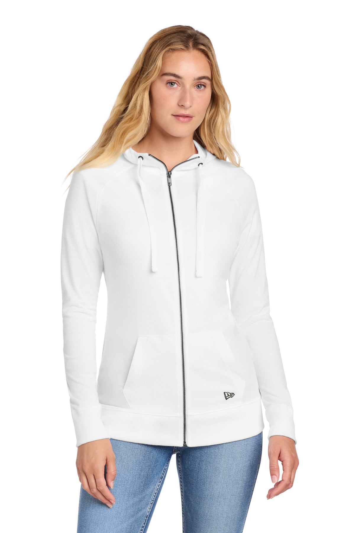 New Era ®  Women's Sueded Cotton Blend Full-Zip Hoodie. LNEA122