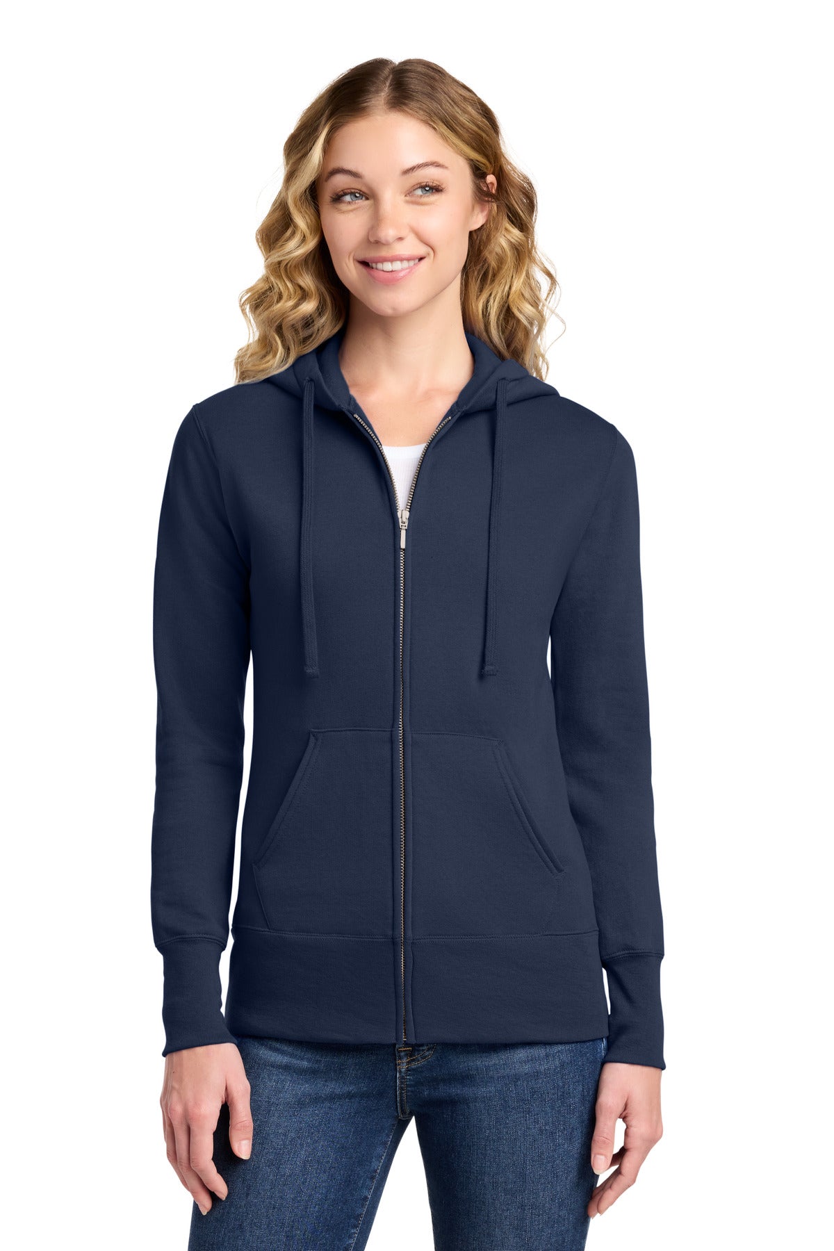 Port & Co ™  Women's Core Fleece Full-Zip Hooded Sweatshirt. LPC78ZH