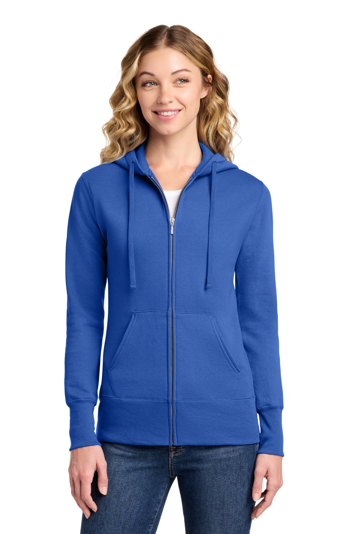 Port & Co ™  Women's Core Fleece Full-Zip Hooded Sweatshirt. LPC78ZH