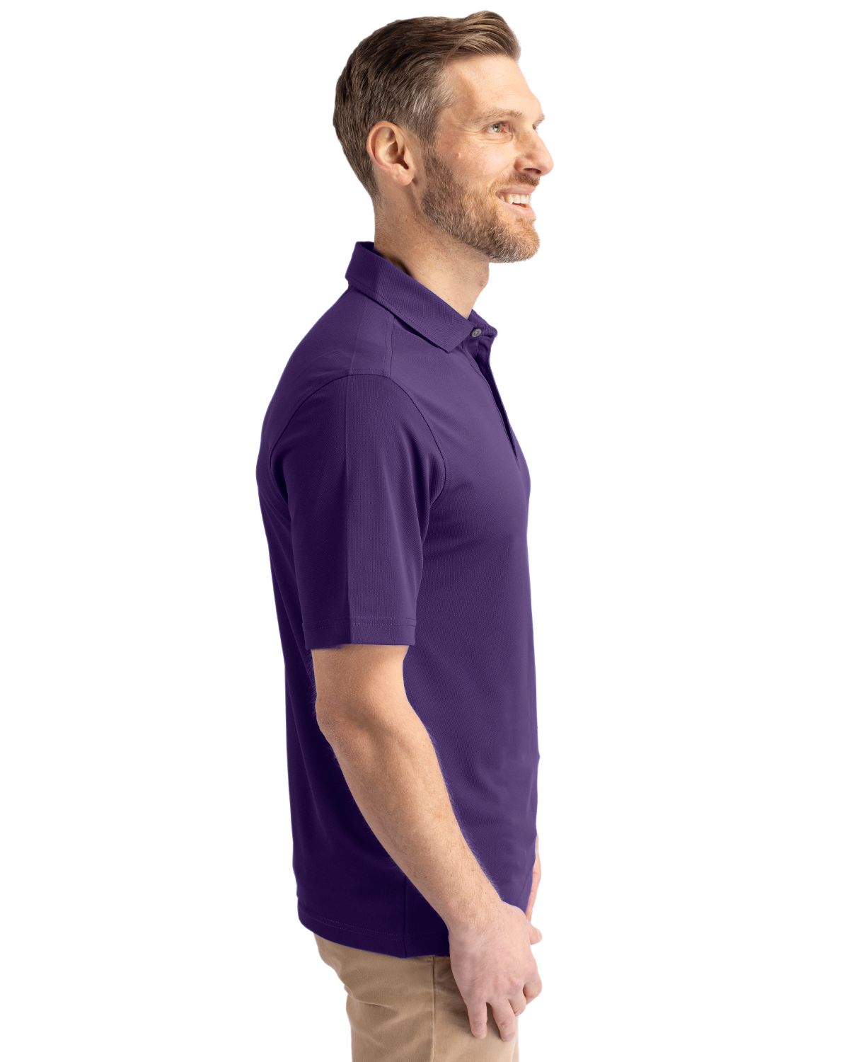 MCK01144 - Cutter & Buck Virtue Recycled Featherlight Pique Mens Polo - PARA TRANSIT ONLY