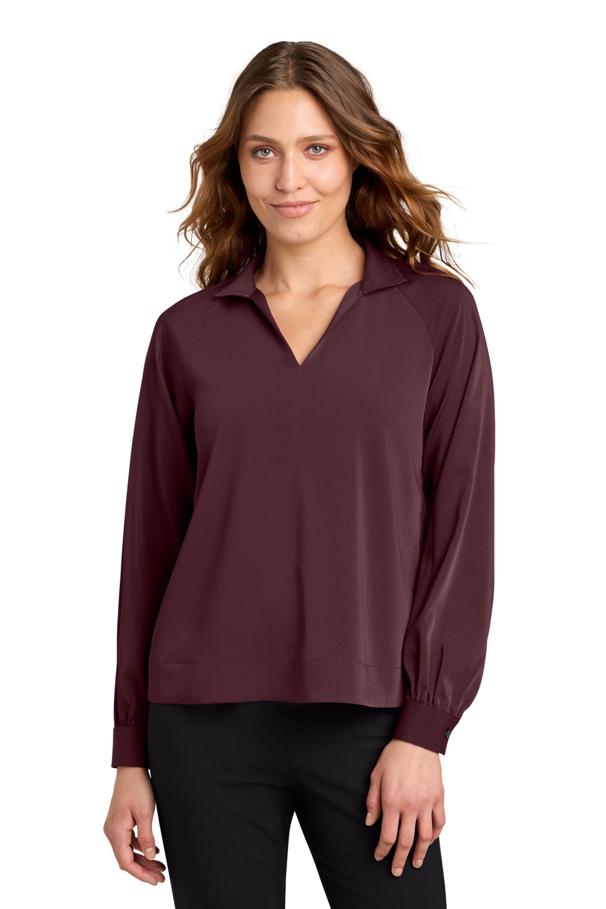 Mercer+Mettle ®  Women's Long Sleeve Buttery Soft Popover Blouse MM2019