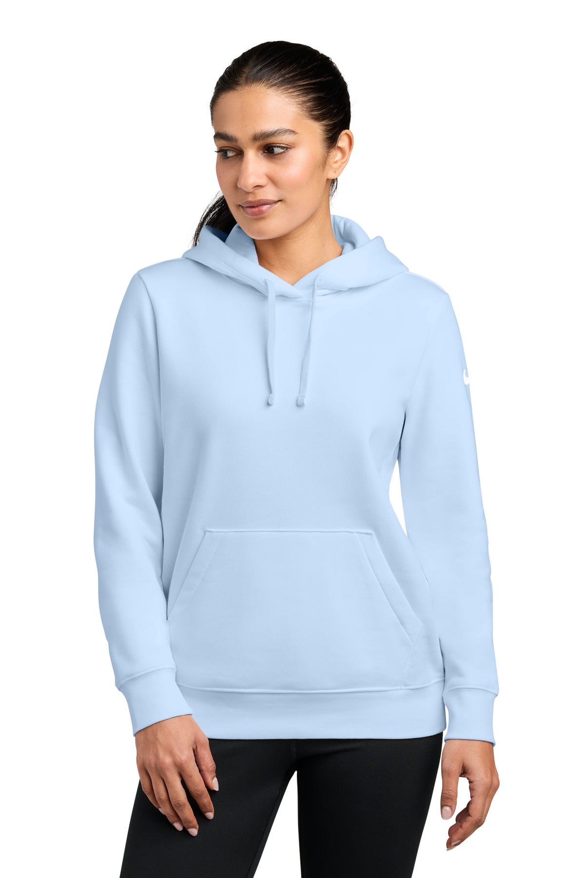 Nike Women's Club Fleece Sleeve Swoosh Pullover Hoodie NKFD9889