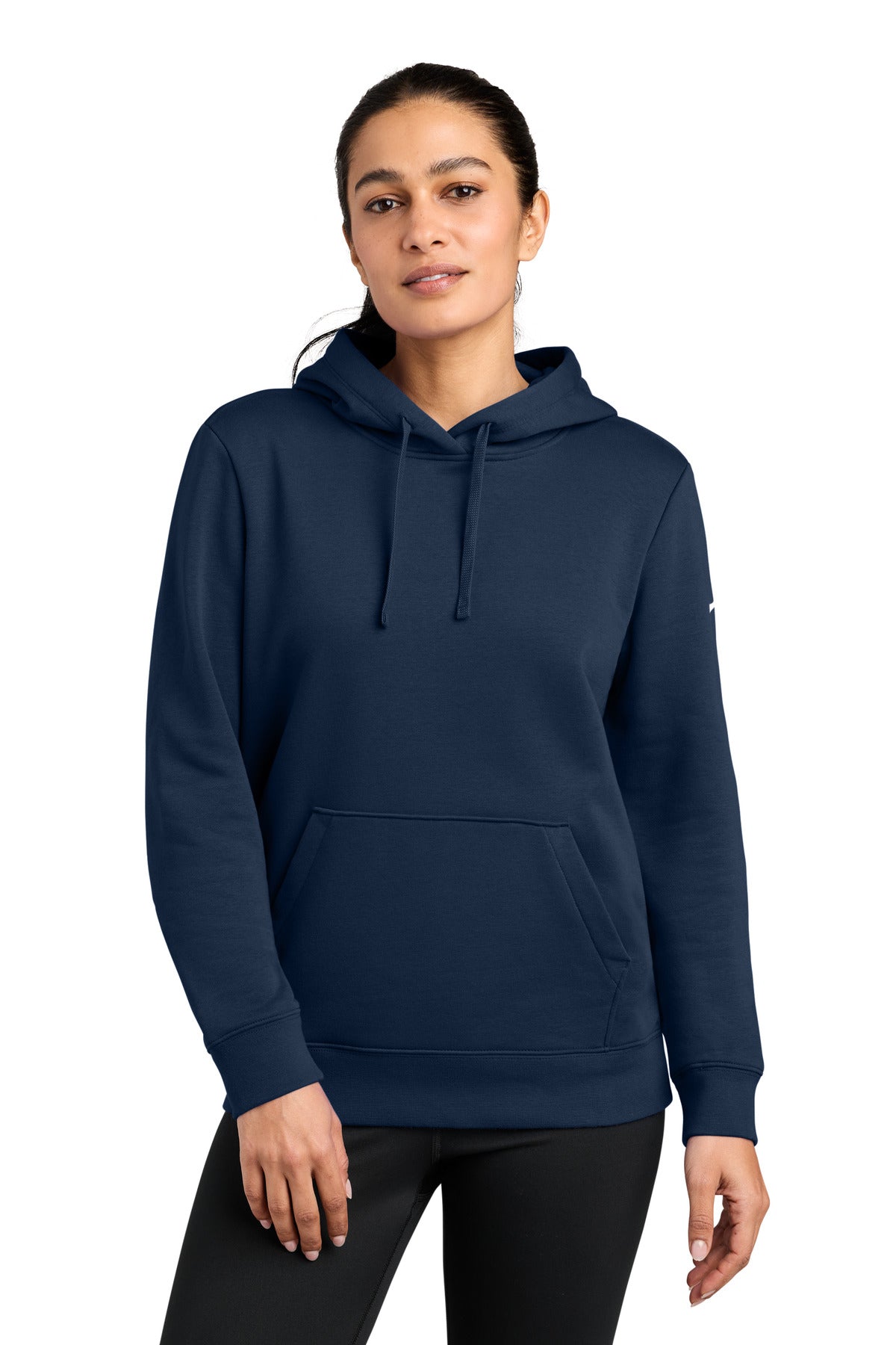 Nike Women's Club Fleece Sleeve Swoosh Pullover Hoodie NKFD9889