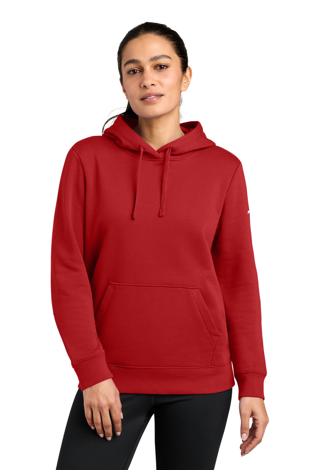 Nike Women's Club Fleece Sleeve Swoosh Pullover Hoodie NKFD9889