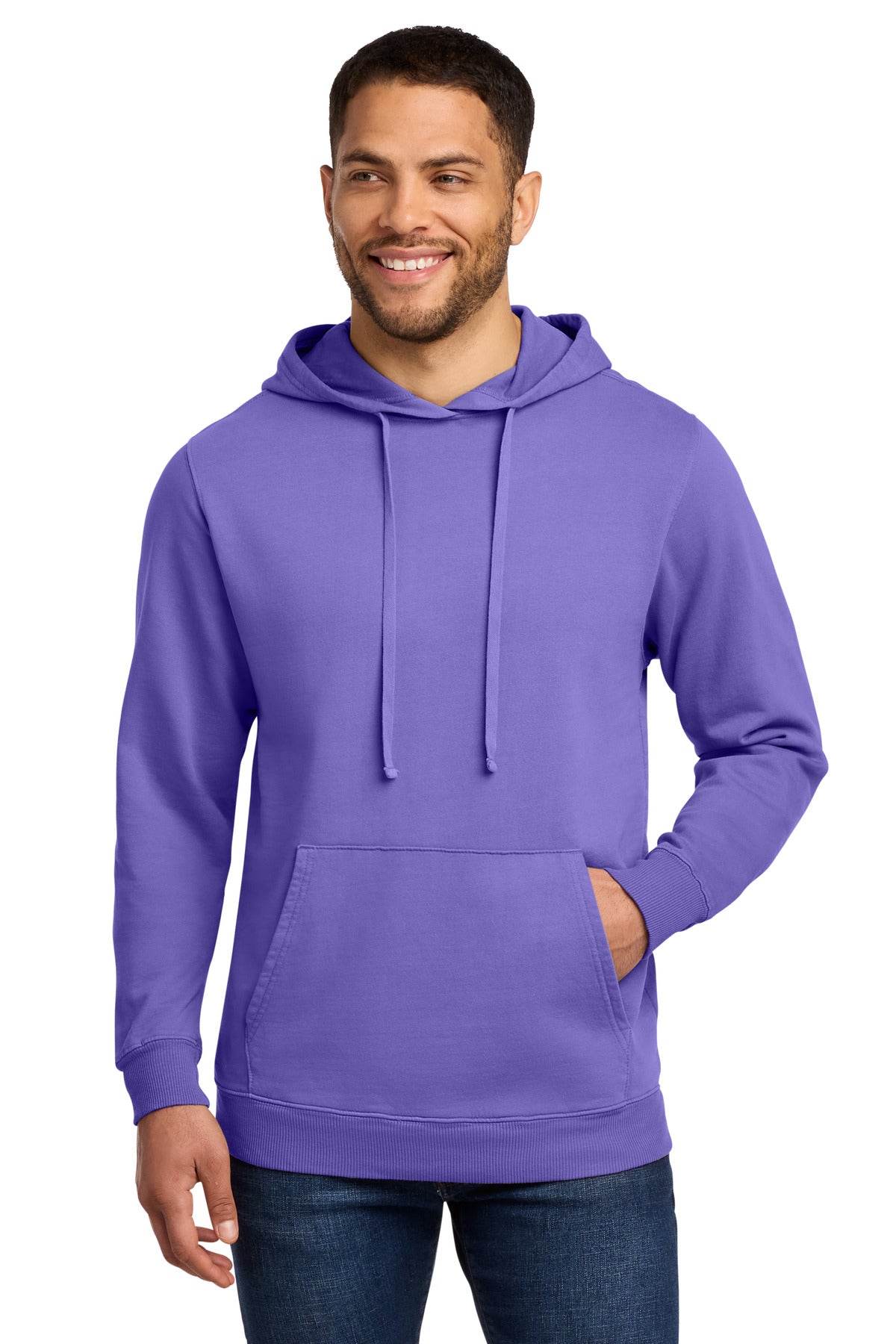 Port & Co ®  Beach Wash ®  Garment-Dyed Pullover Hooded Sweatshirt. PC098H